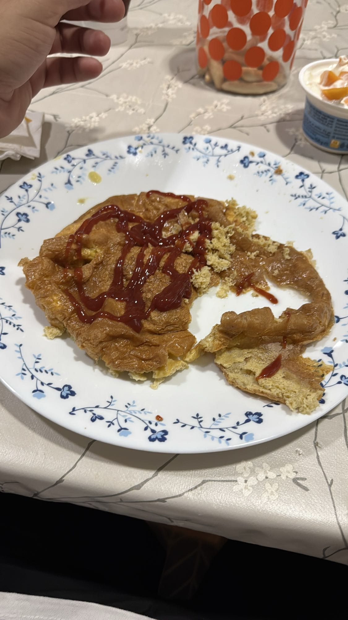 tortilla con kétchup