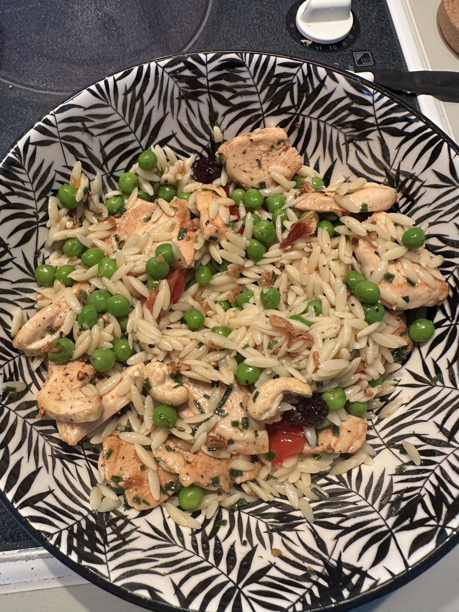 Salade orzo poulet