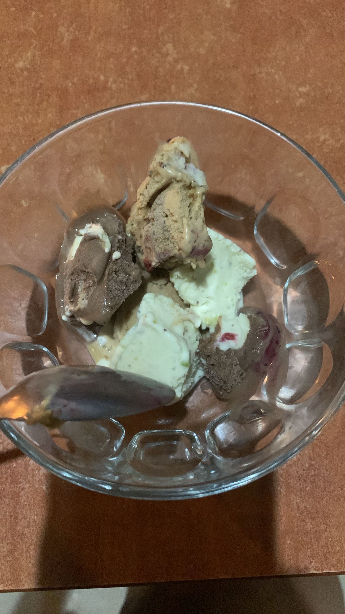Mixed ice cream bowl