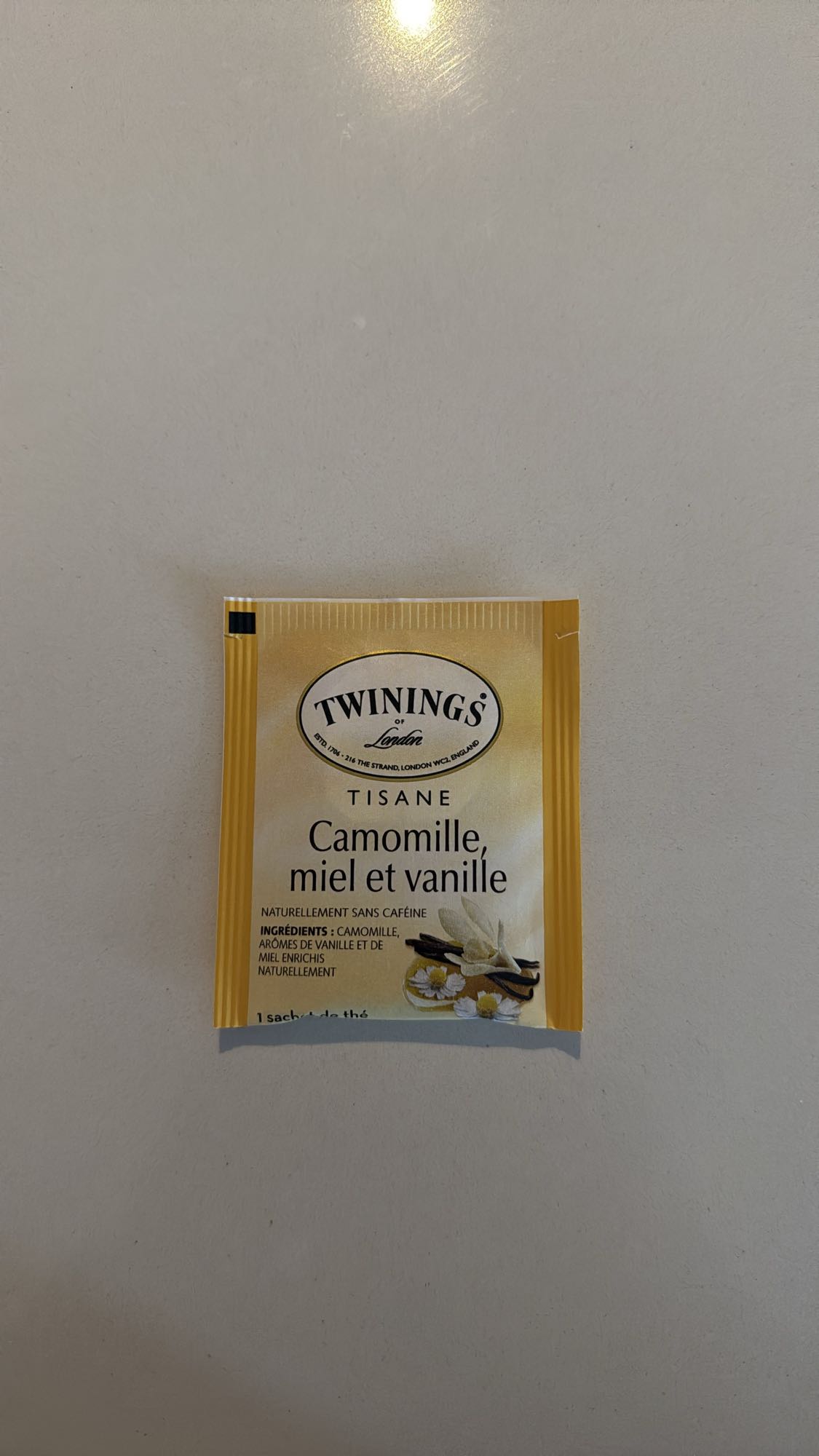 Tisane camomille miel vanille
