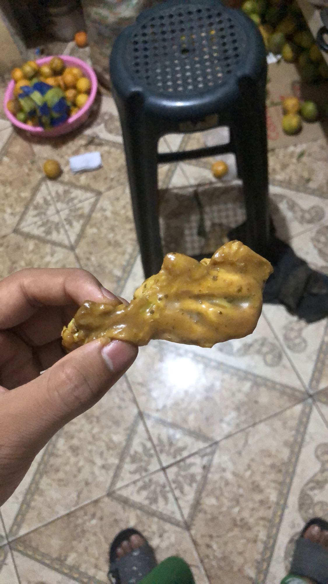alita de pollo con salsa