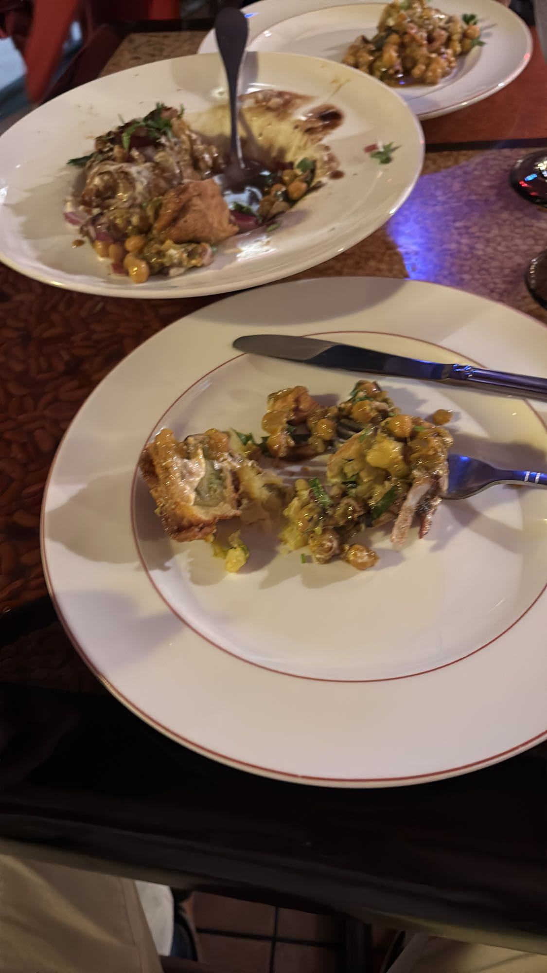 samosa con garbanzos