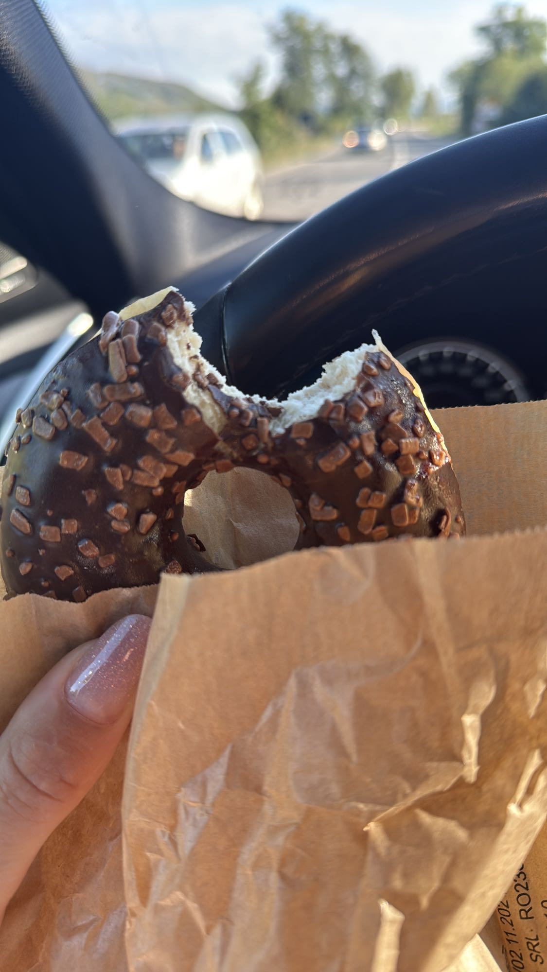 Gogoașă cu ciocolată