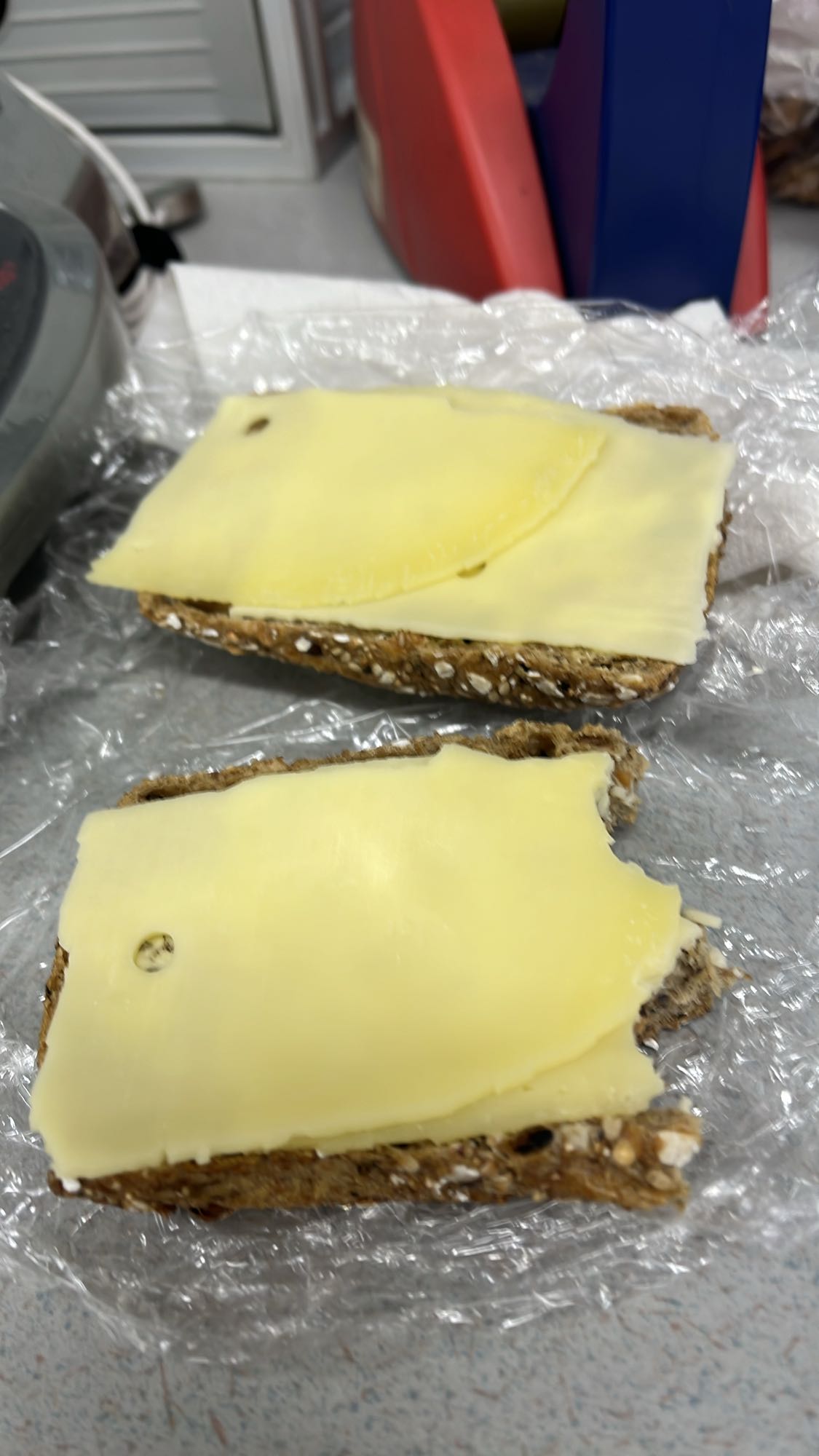 Kaas op volkorenbrood