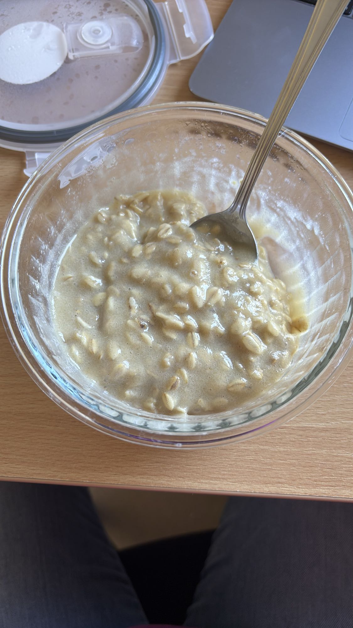 Owsianka z bananem i białkiem