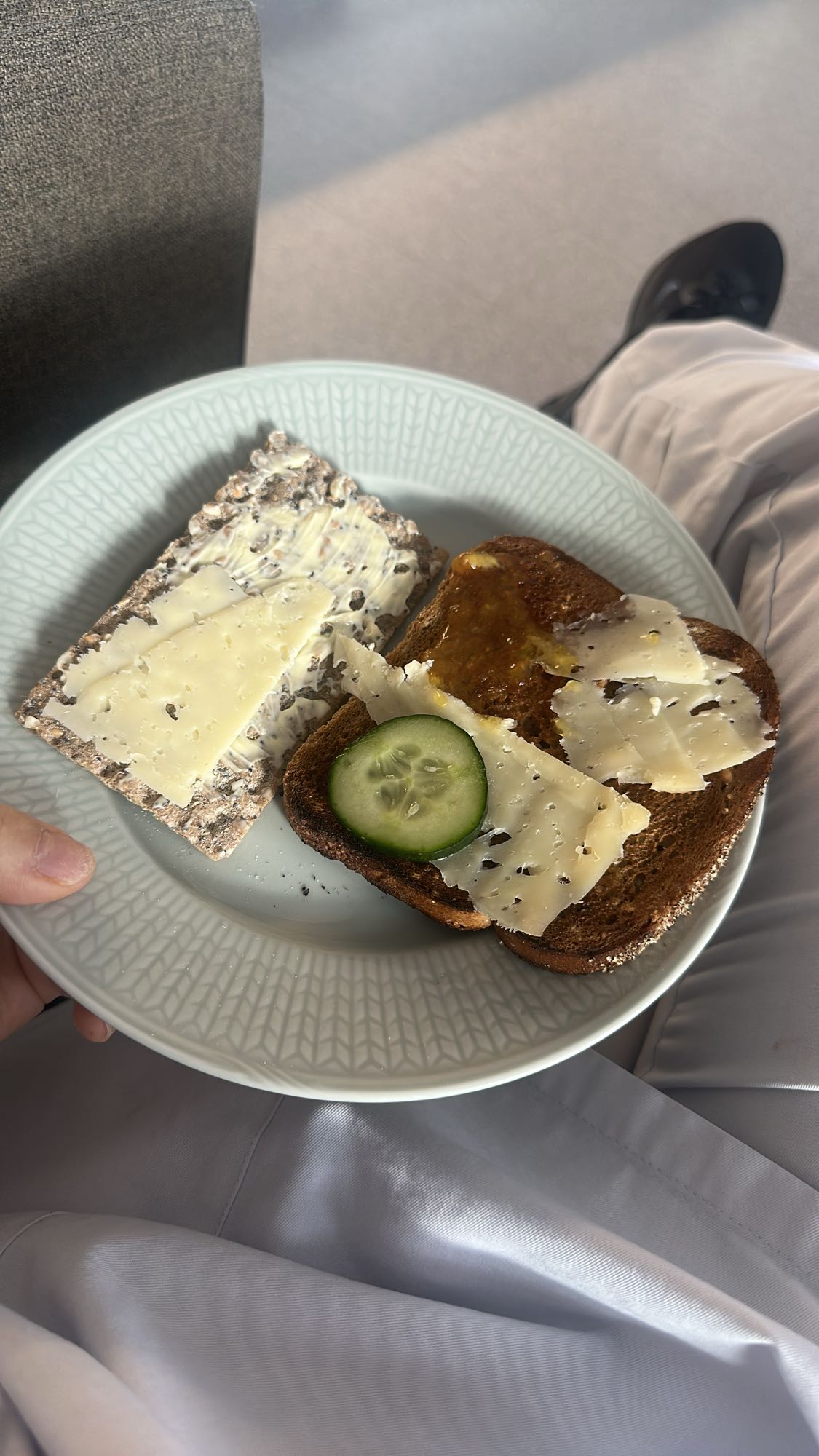 Ostsmörgås med kex