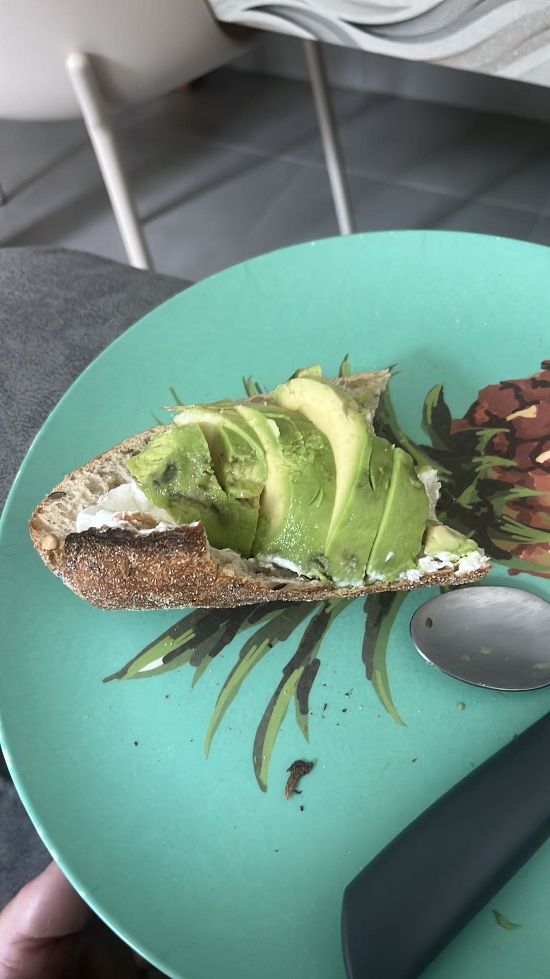 Tartine à l'avocat