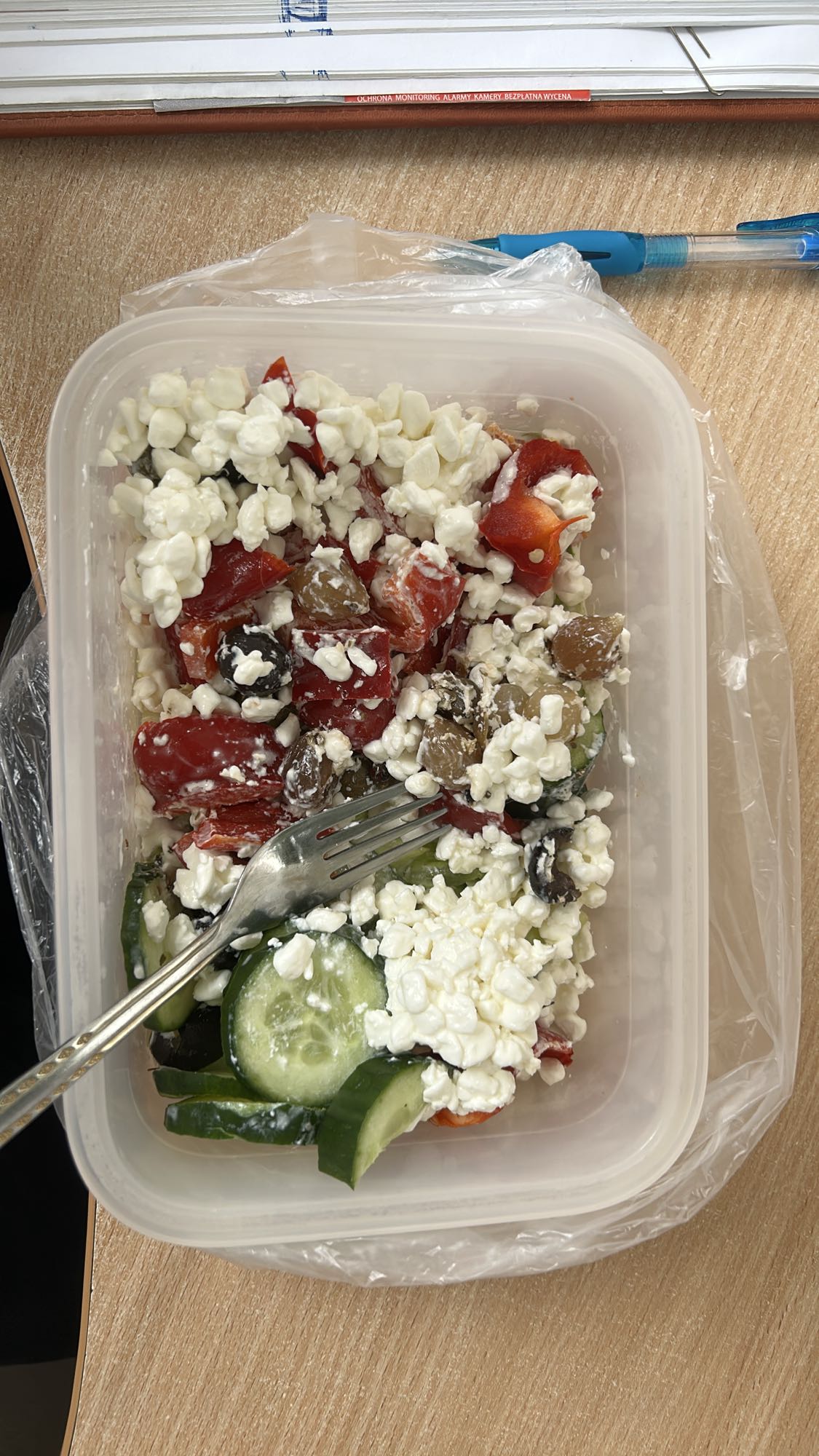 Sałatka z twarogiem