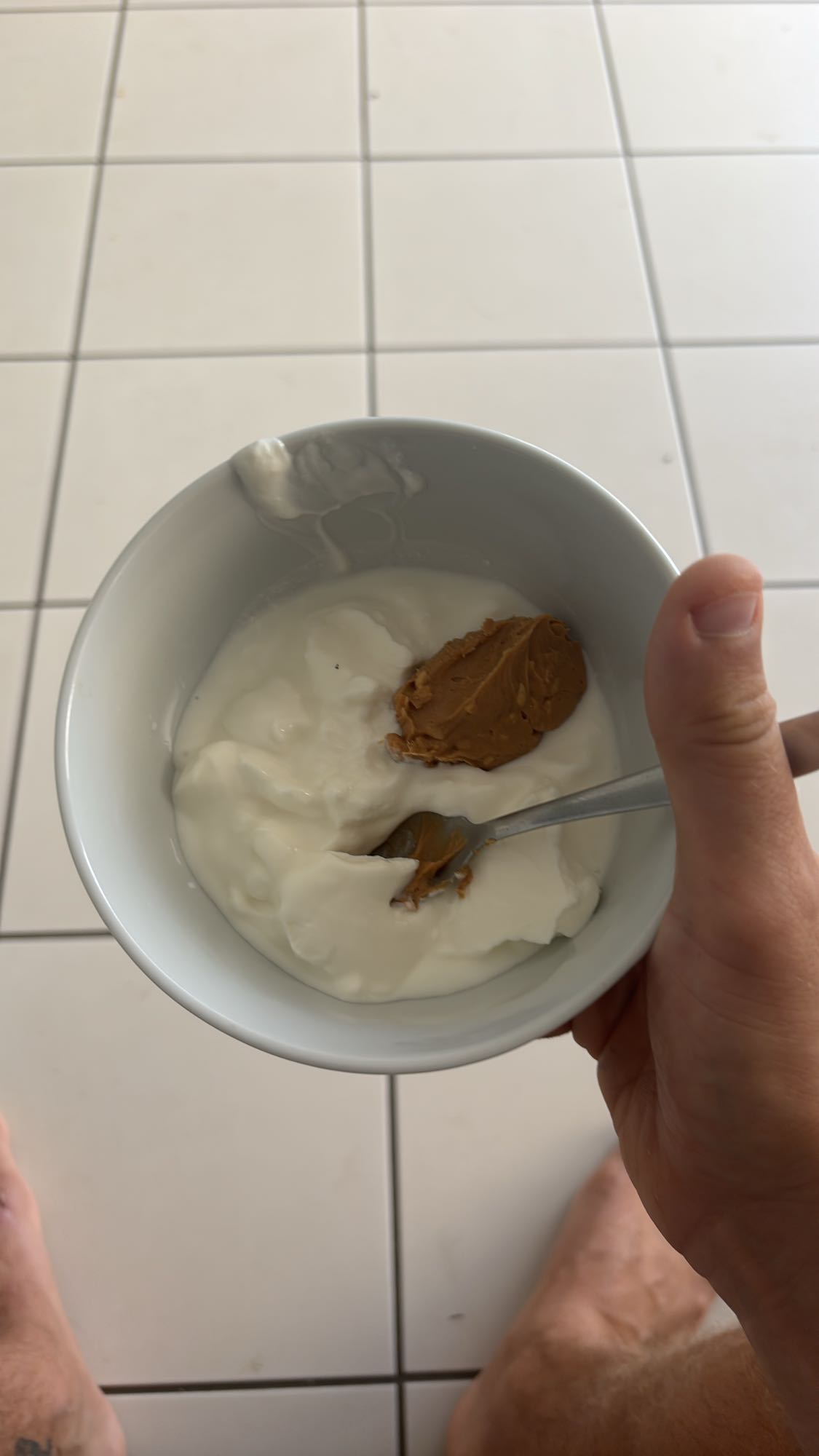 yaourt et beurre de cacahuète