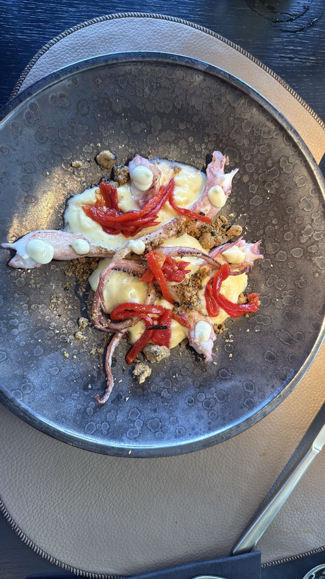 Grilled Squid with Mayonnaise