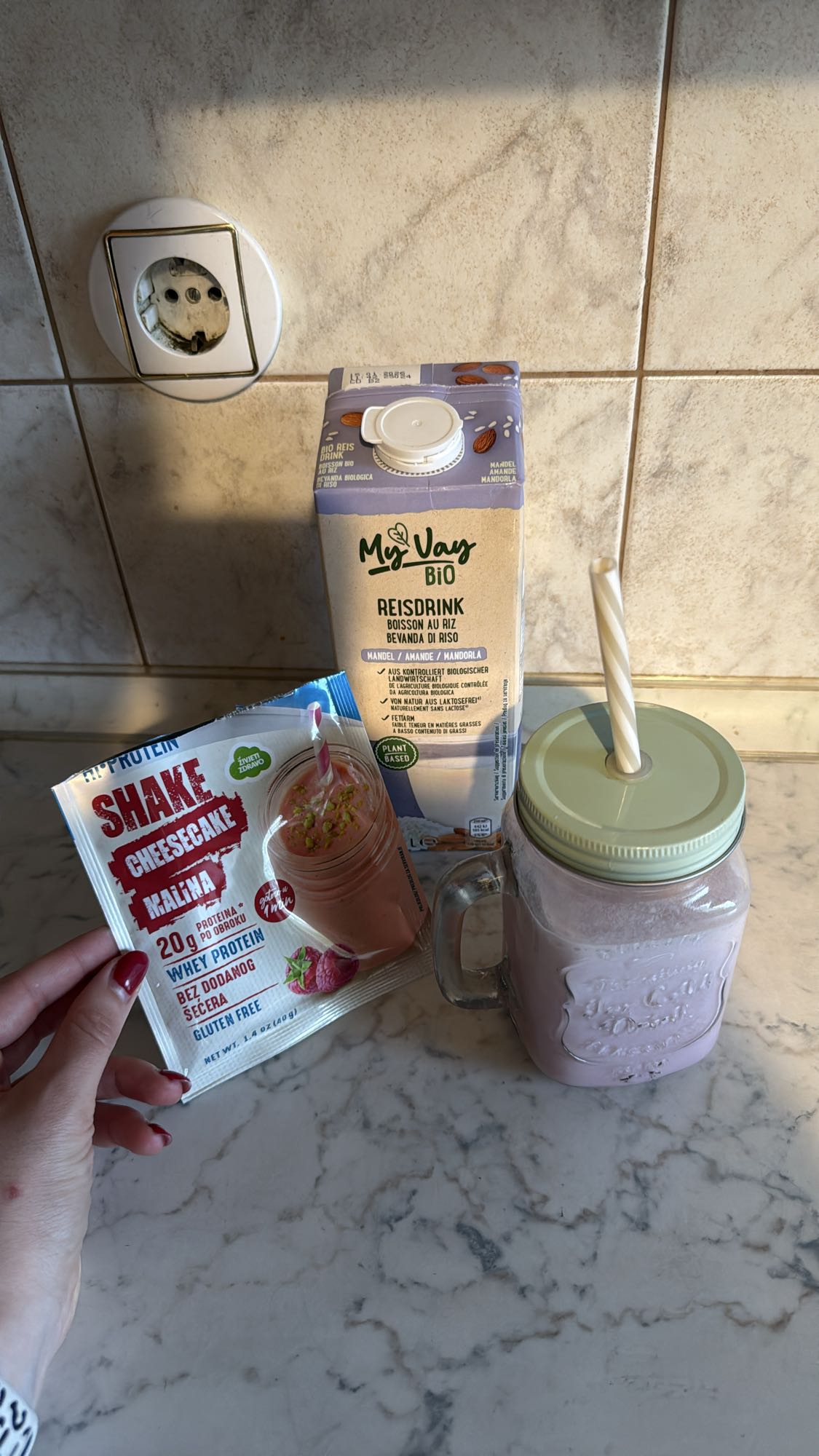 Raspberry Protein Shake