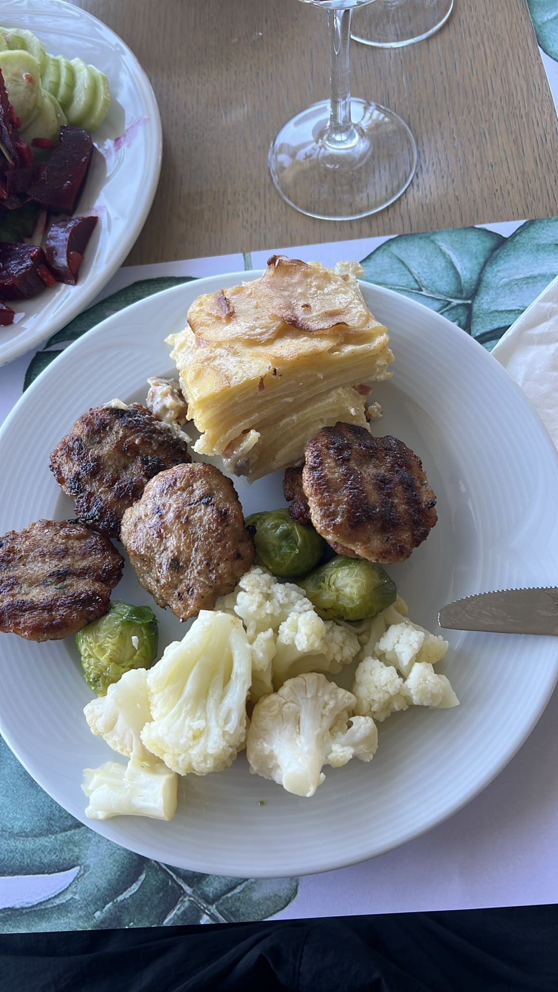 kotleciki z warzywami i zapiekanką