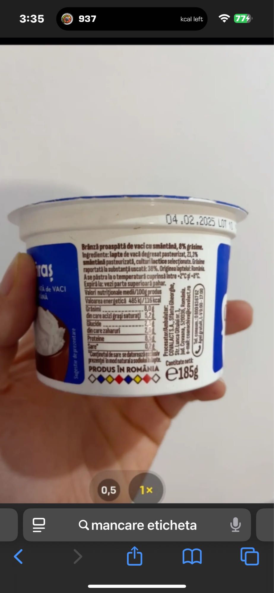 Cottage Cheese with Cream