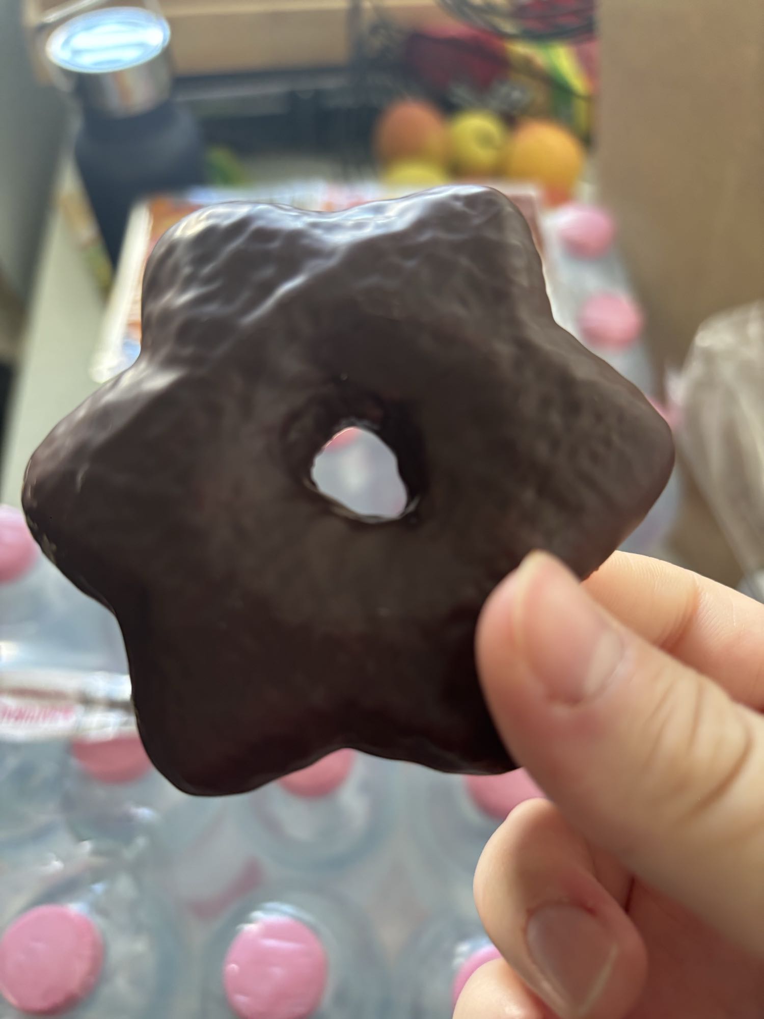 Chocolate covered cookie