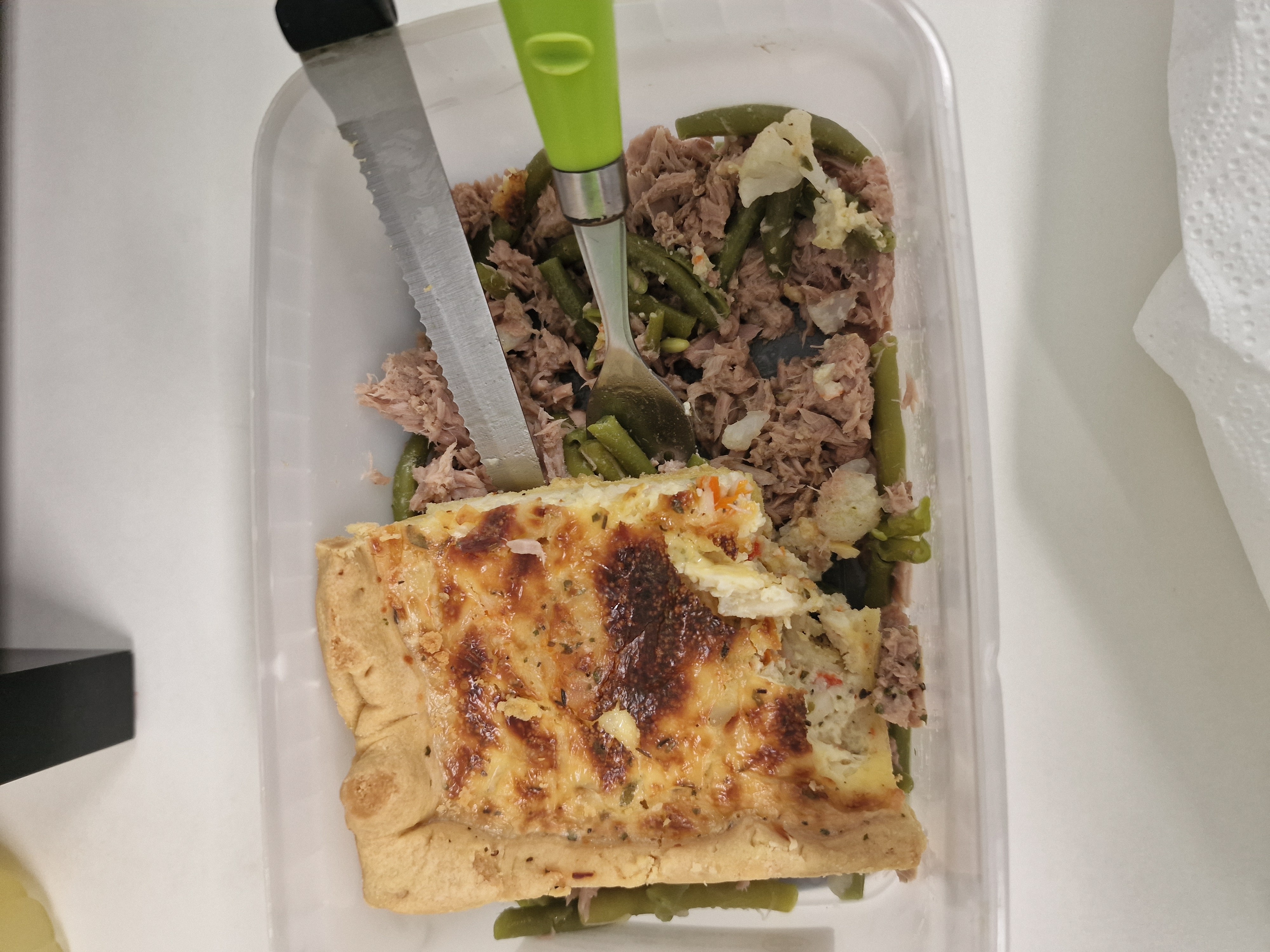 Quiche et thon légumes