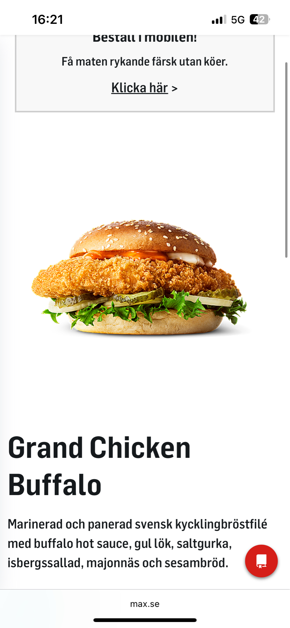 Grand Chicken Buffalo