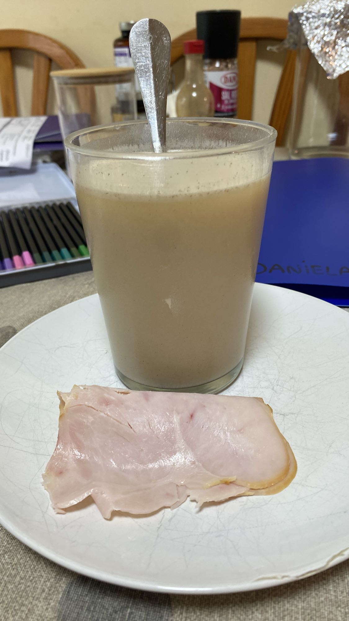 Batido de proteína con agua