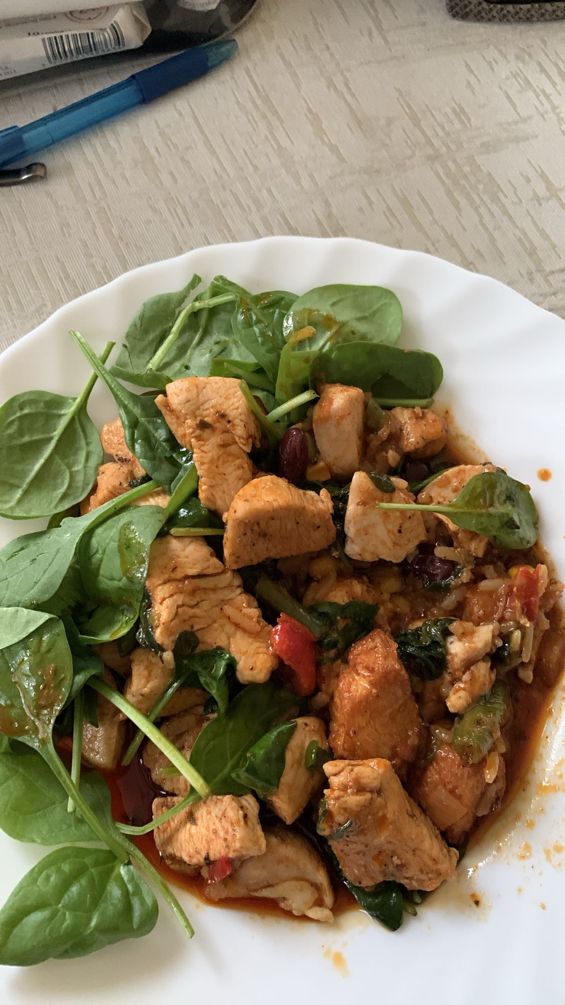 Kurczak ze szpinakiem