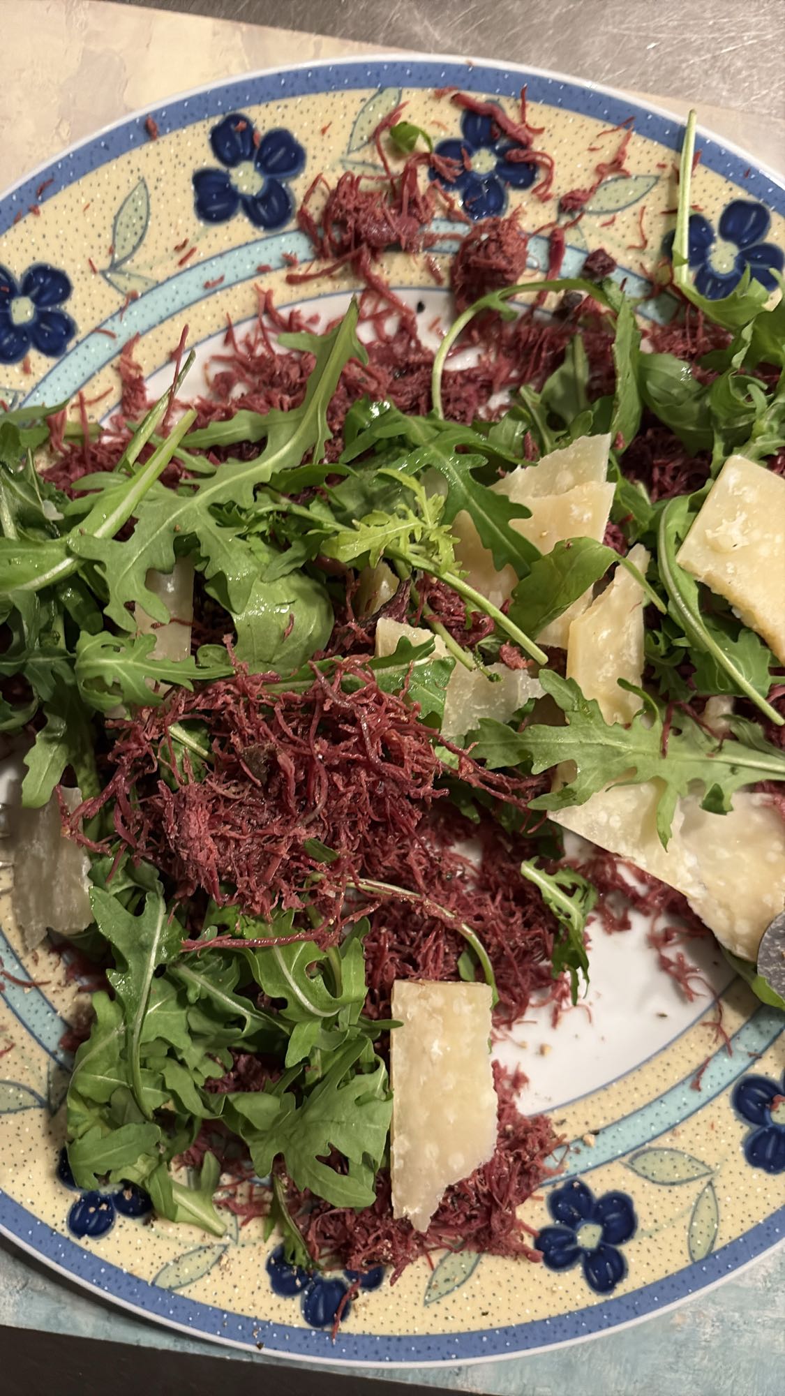 Beef Arugula Parmesan Salad