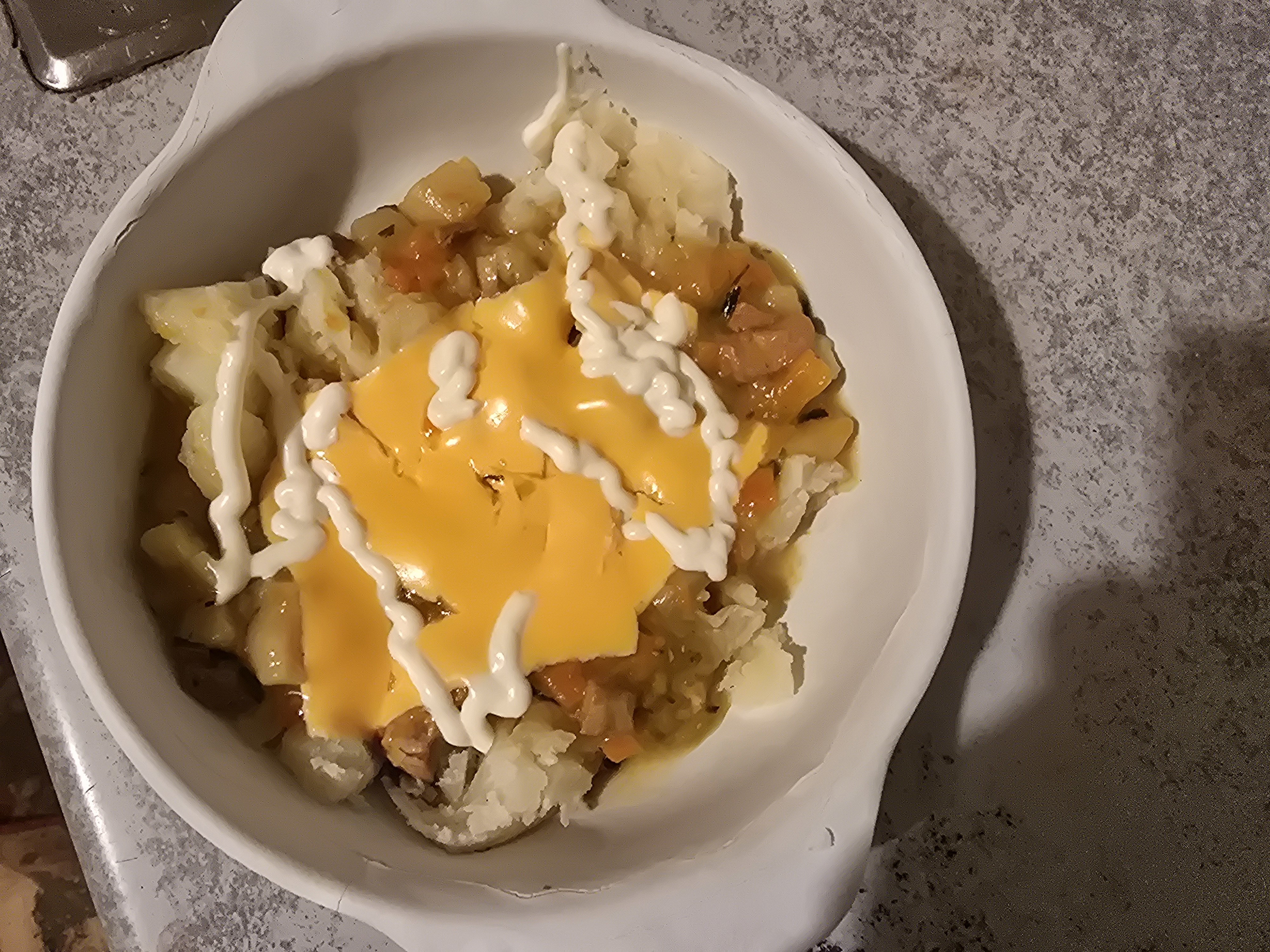 Loaded mashed potatoes