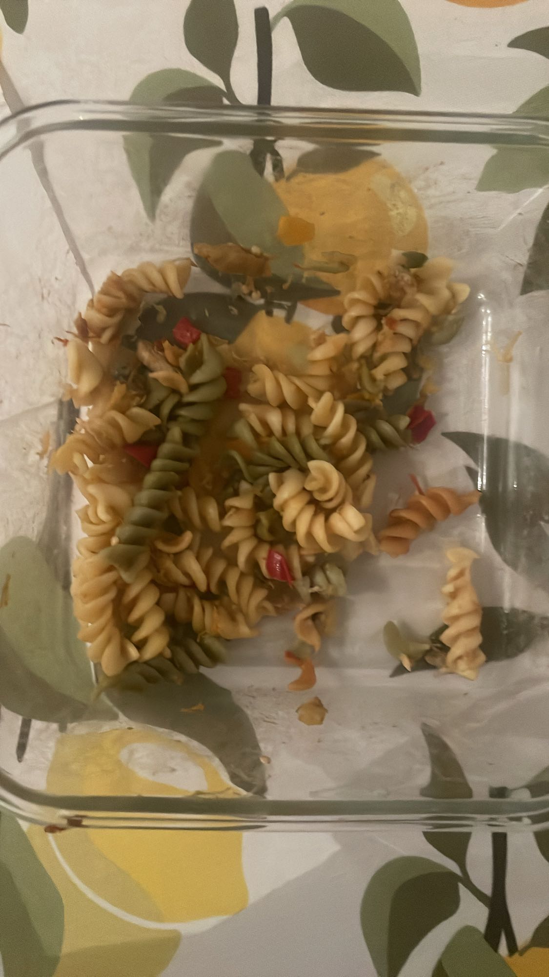 Macarrão colorido simples