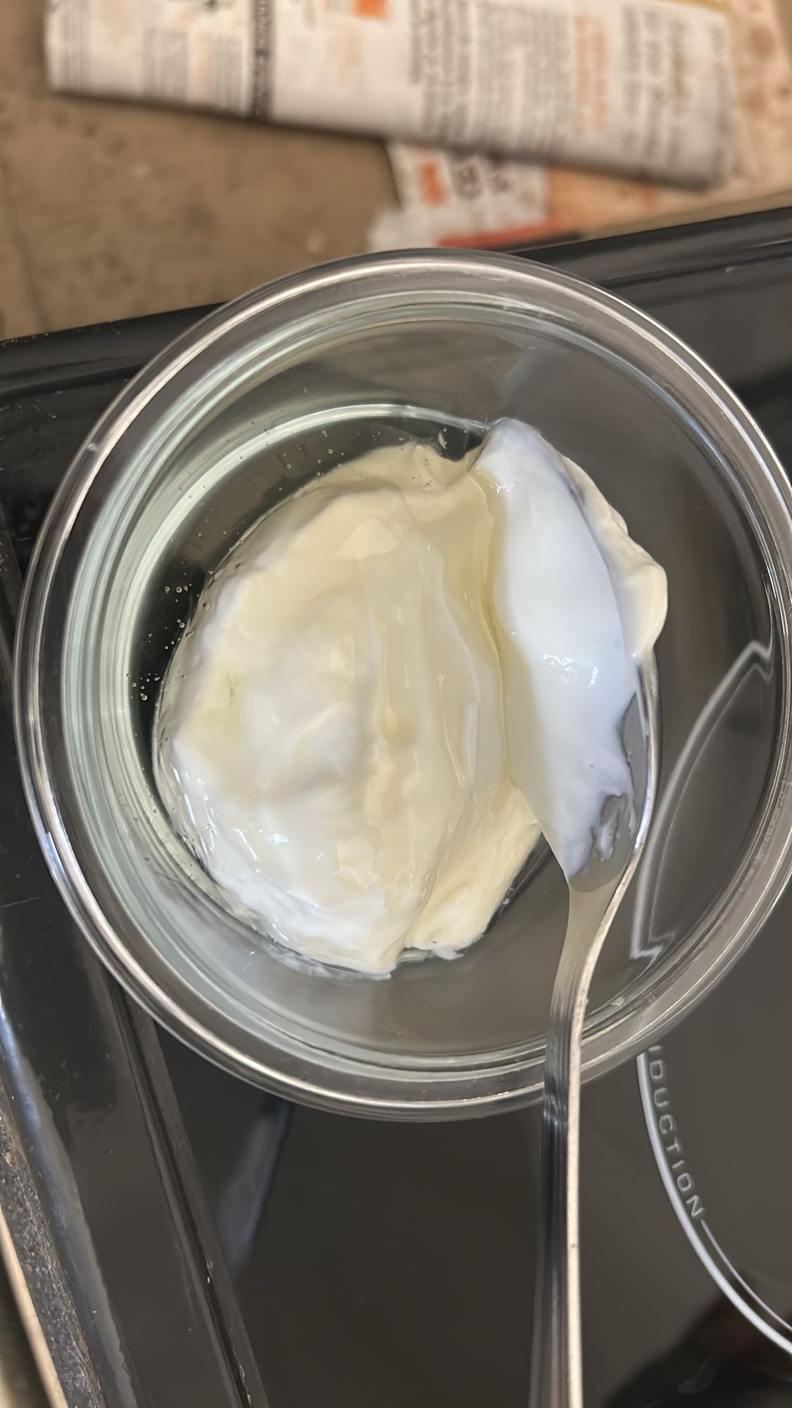 Skyr avec un peu de sirop d'agave