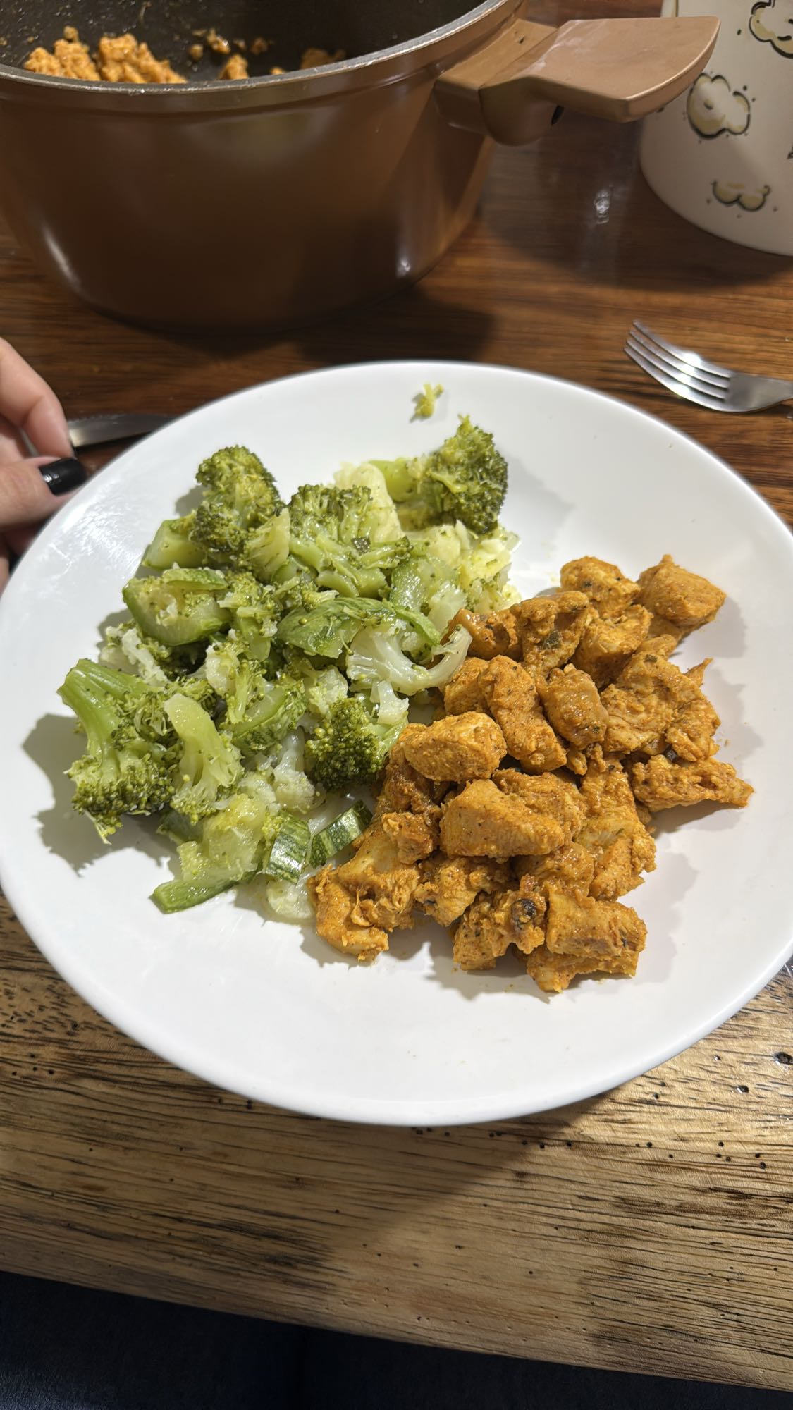 Frango com brócolis