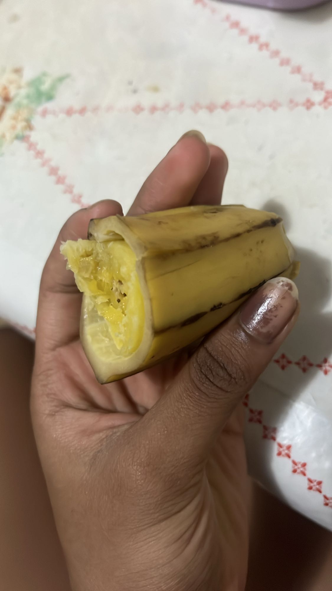 Banana cozida