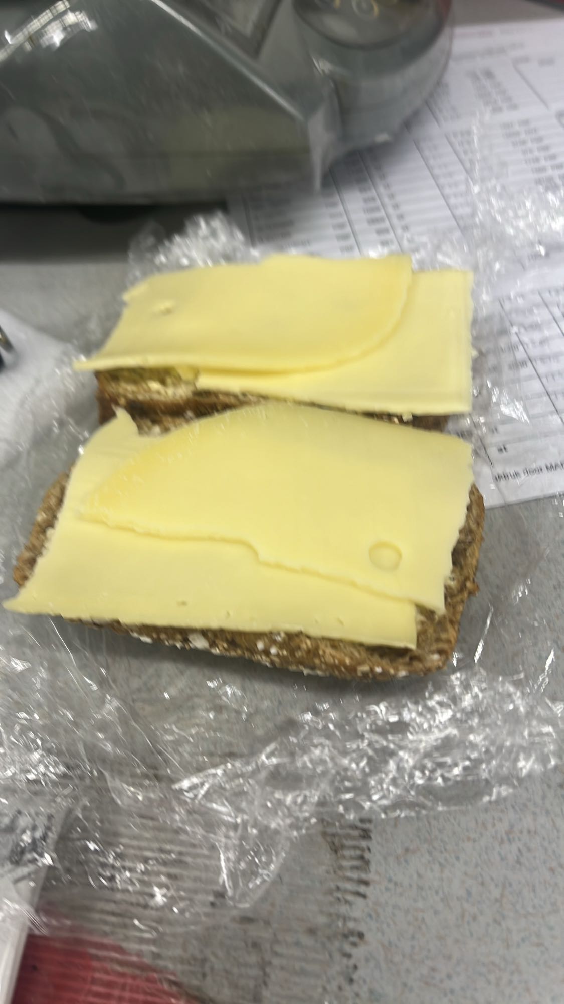 Kaas op volkorenbrood