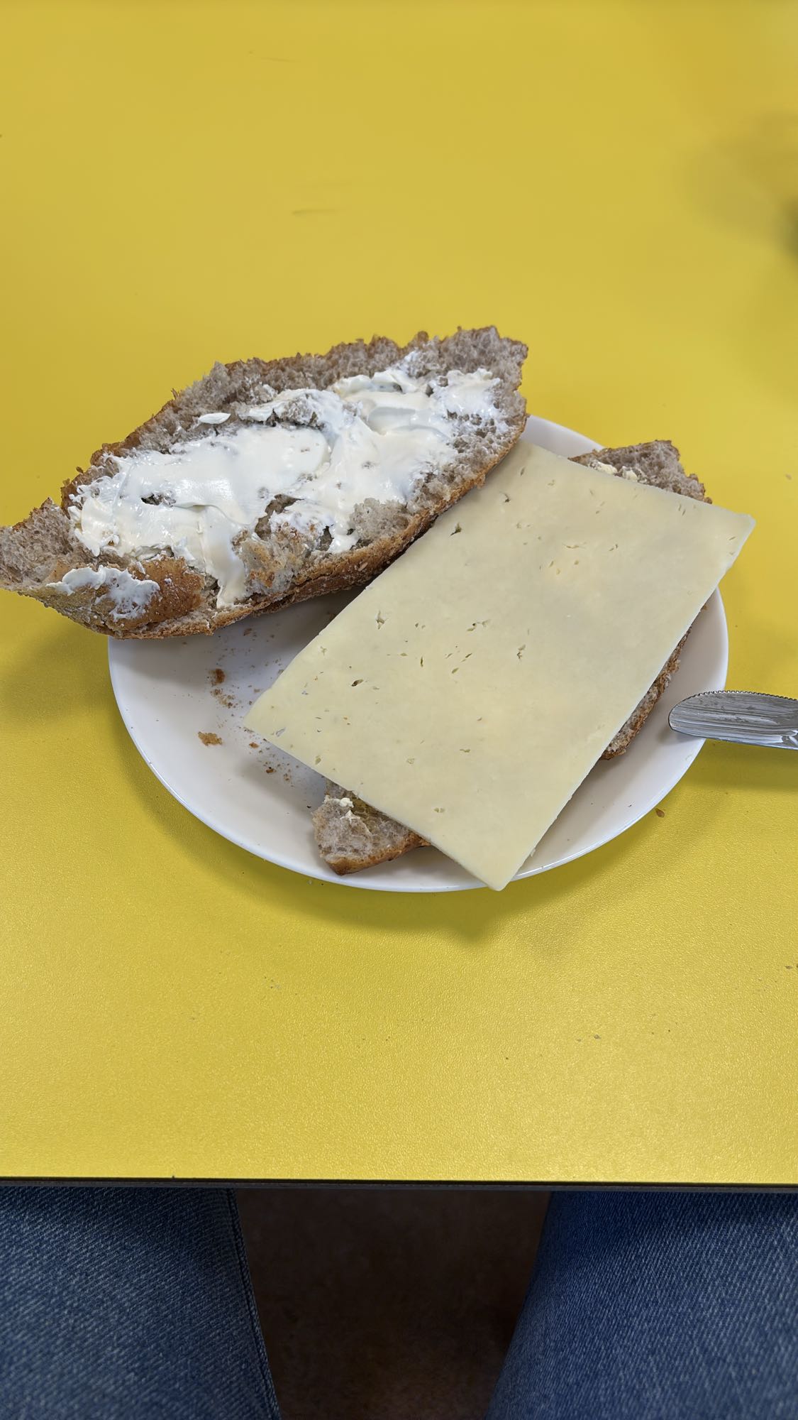 Volkorenbrood met kaas