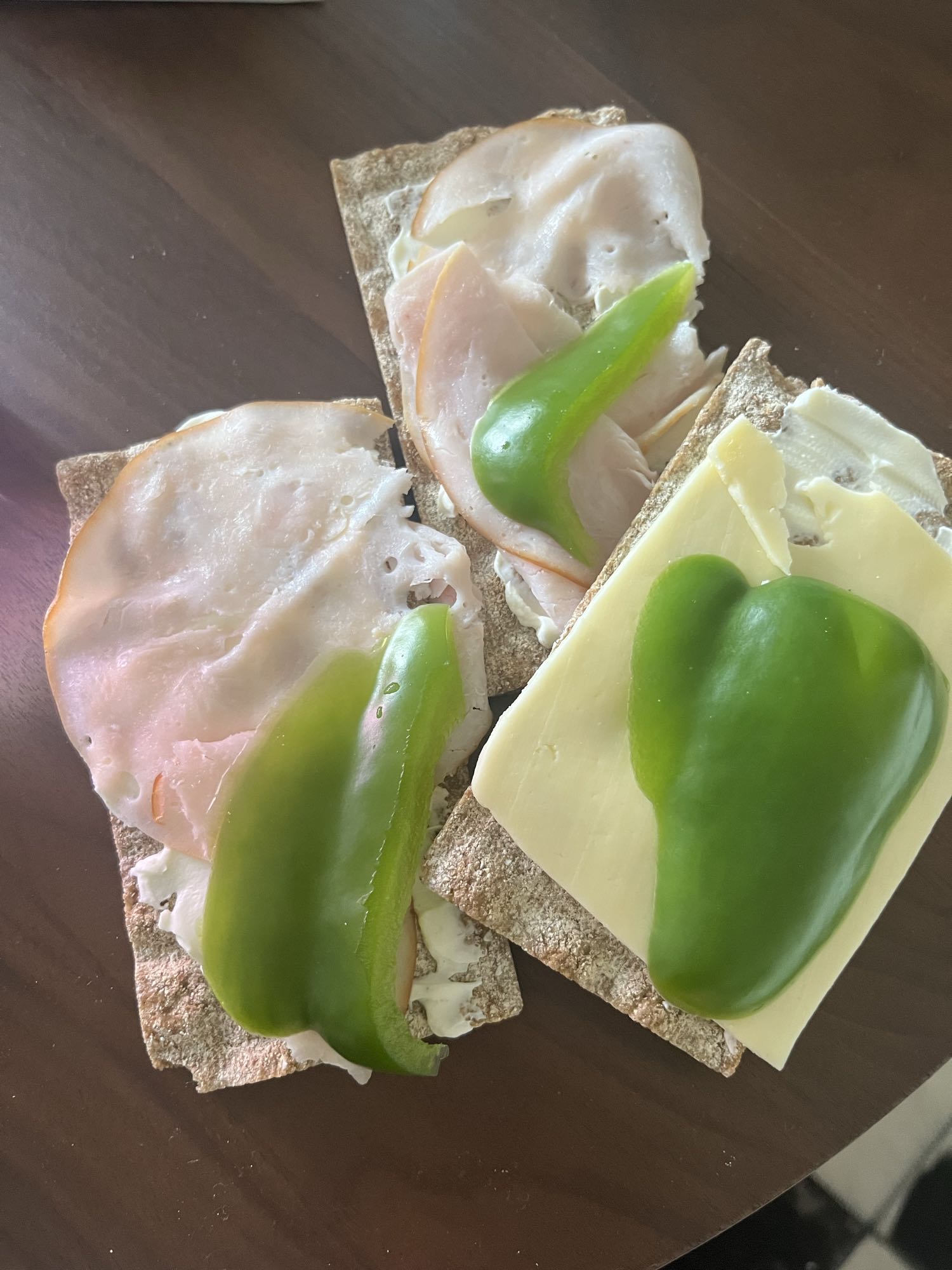 Knäckebröd med pålägg