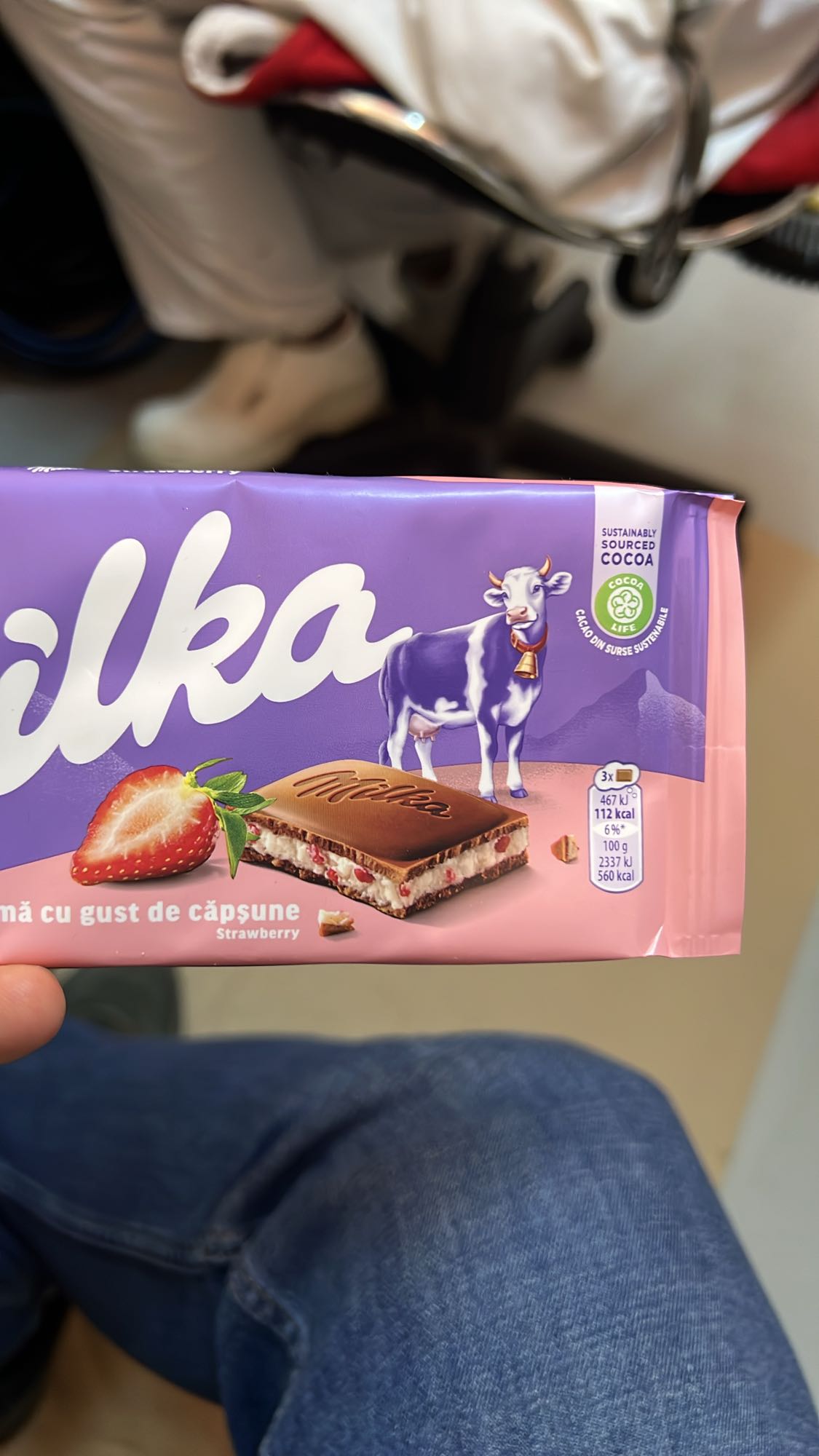Ciocolată cu căpșune Milka