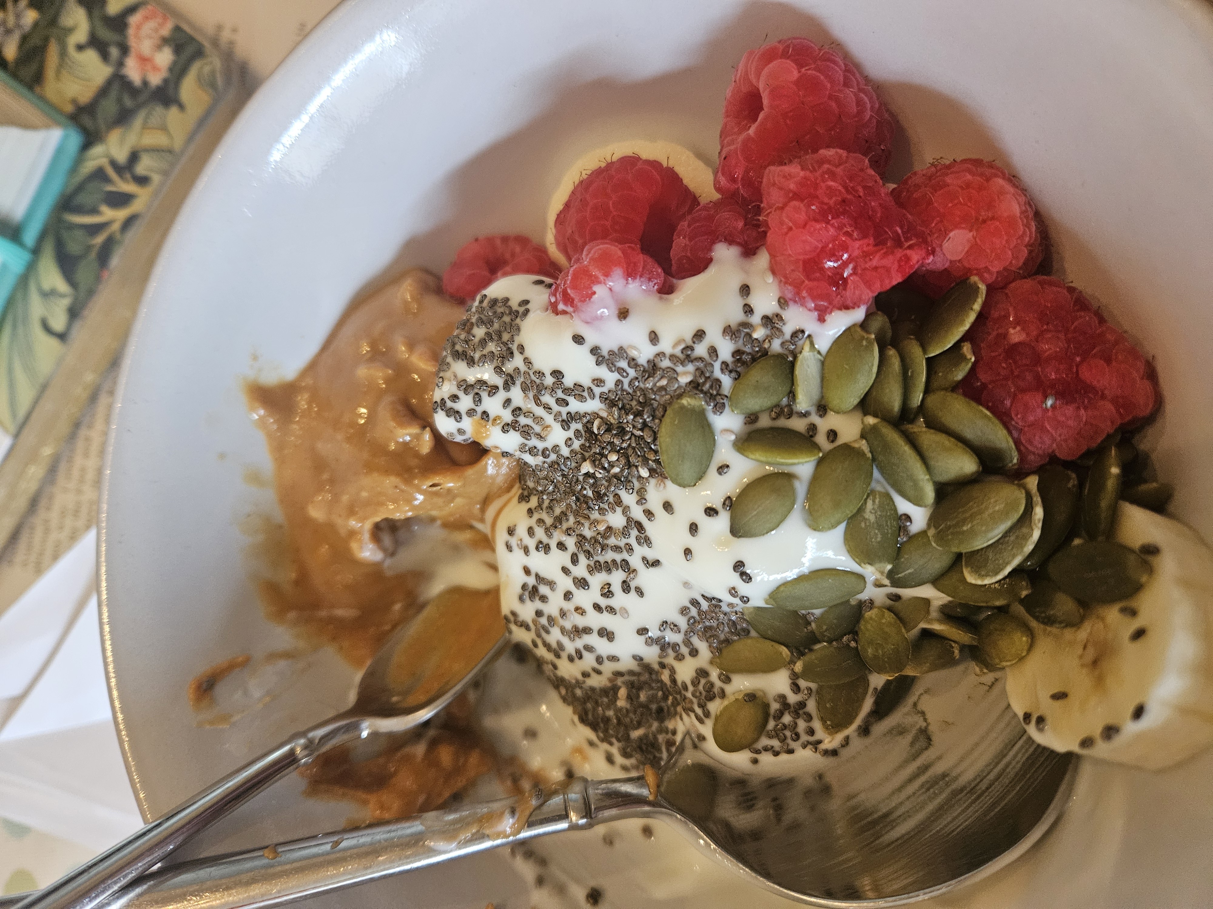 Yogurt Fruit Nut Bowl