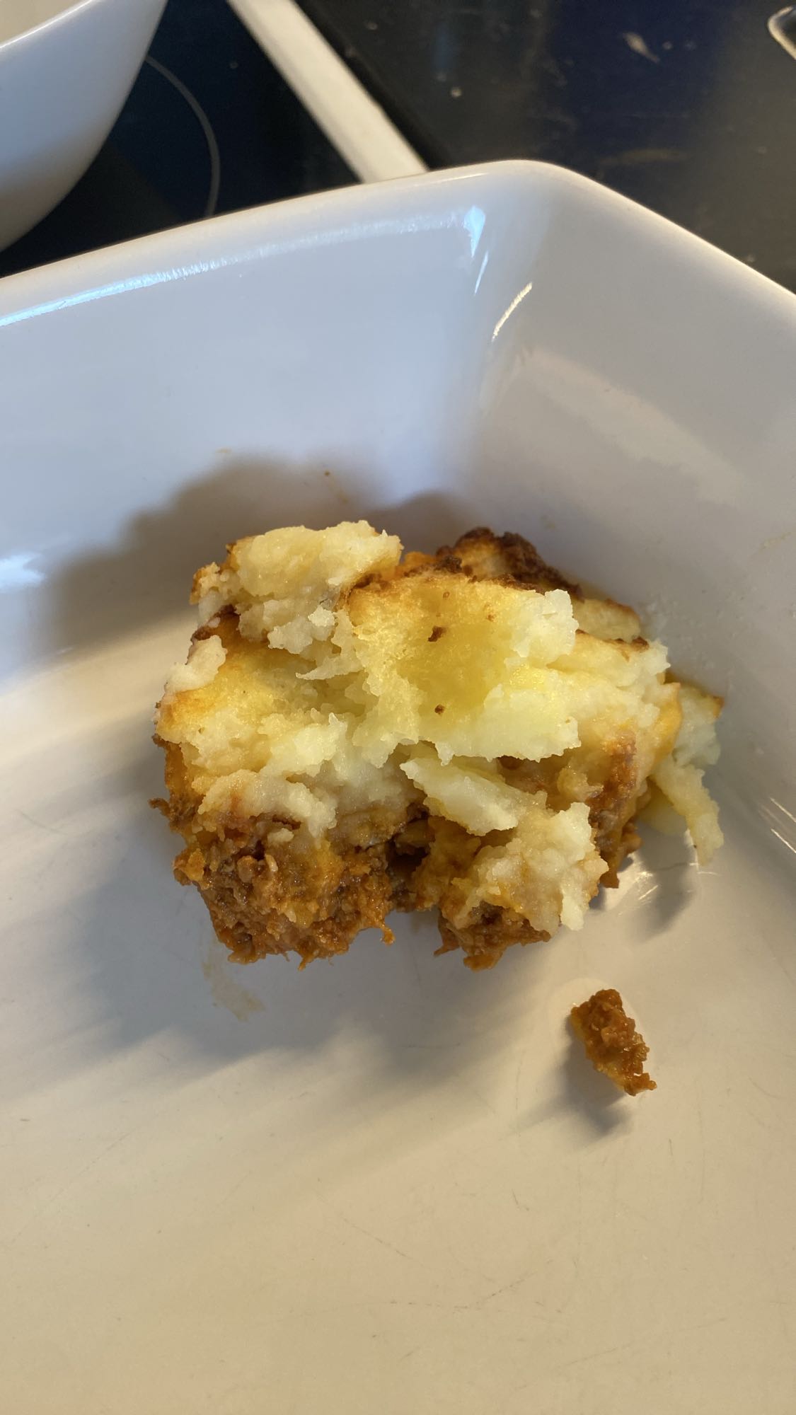 köttfärspaj med potatismos