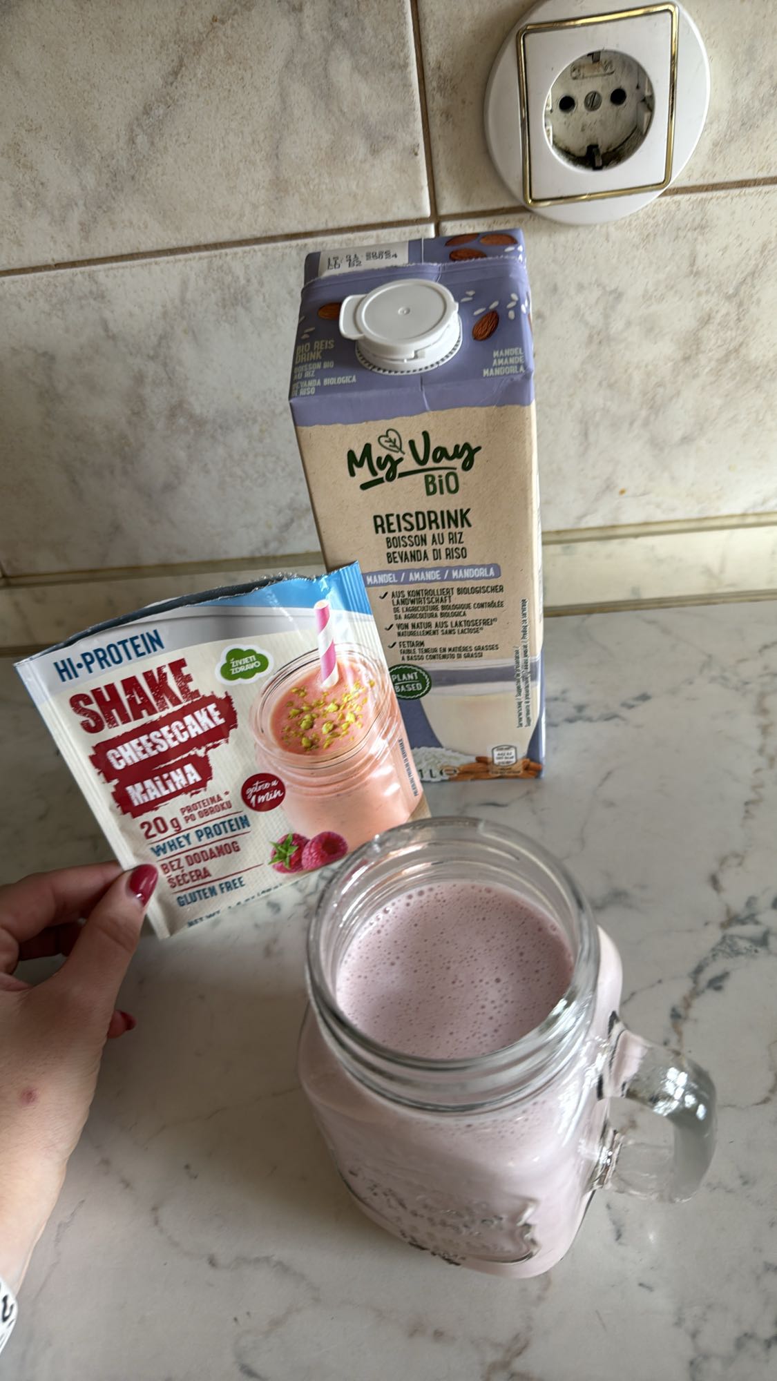 Raspberry Protein Shake