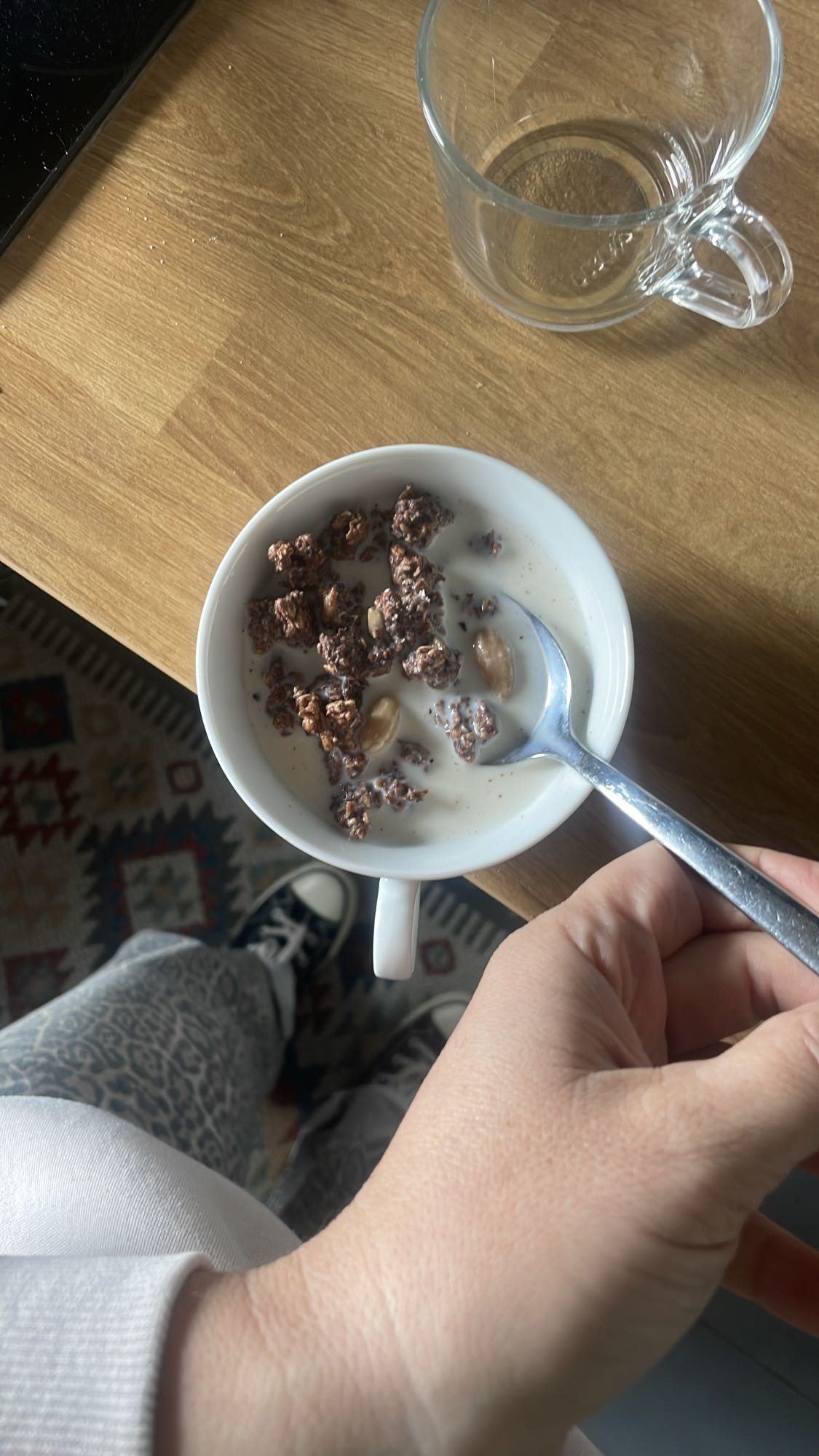 czekoladowe musli z mlekiem