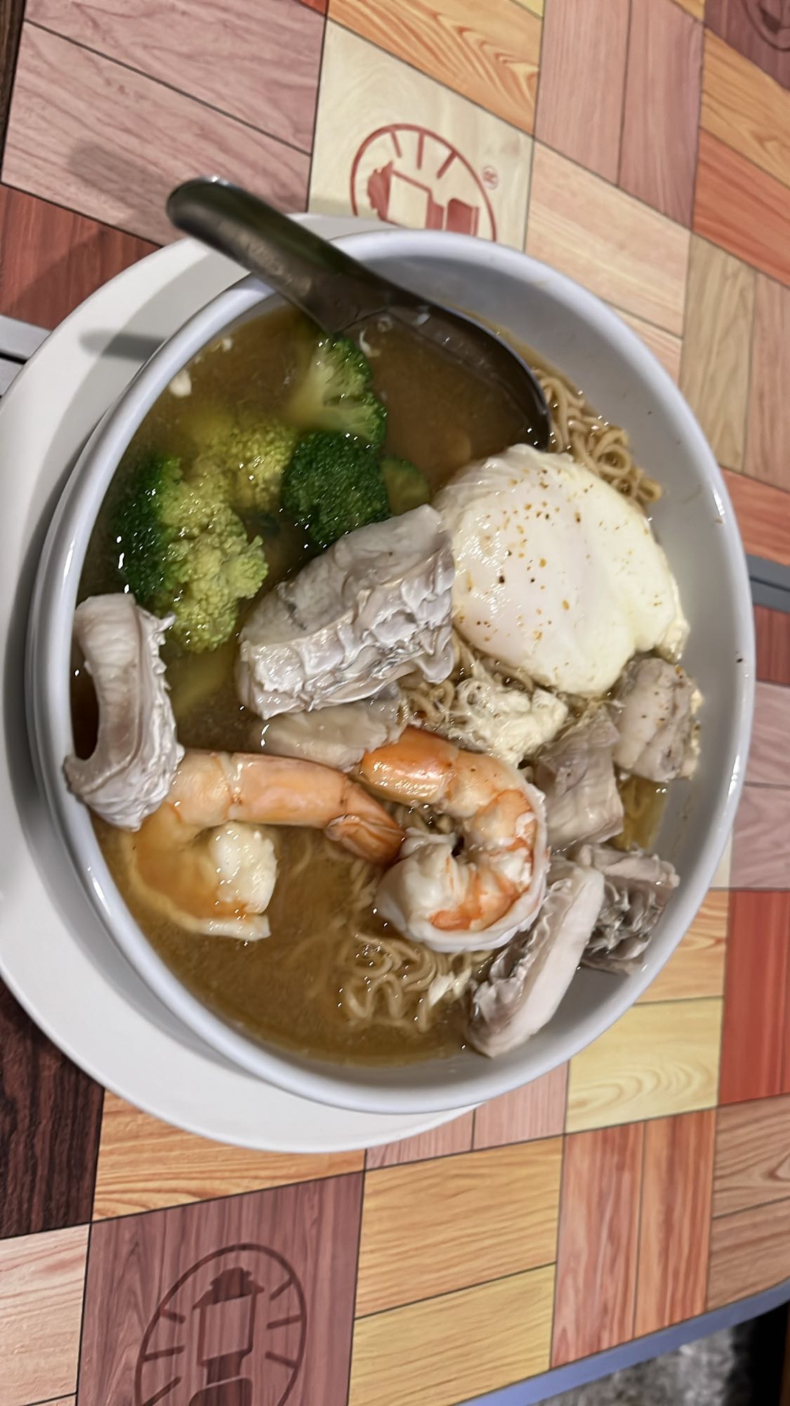 Seafood noodle soup