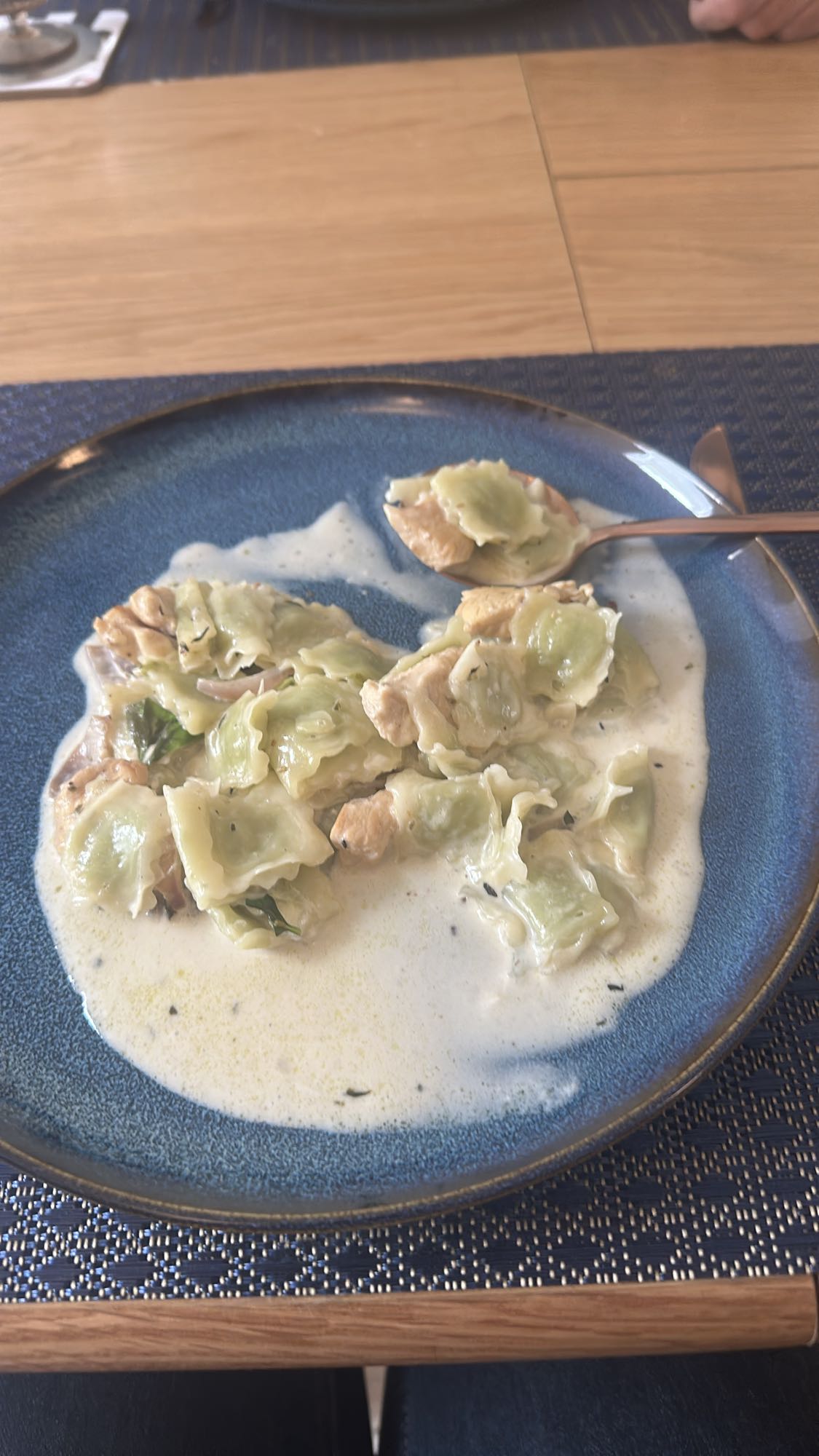 Creamy Chicken Ravioli