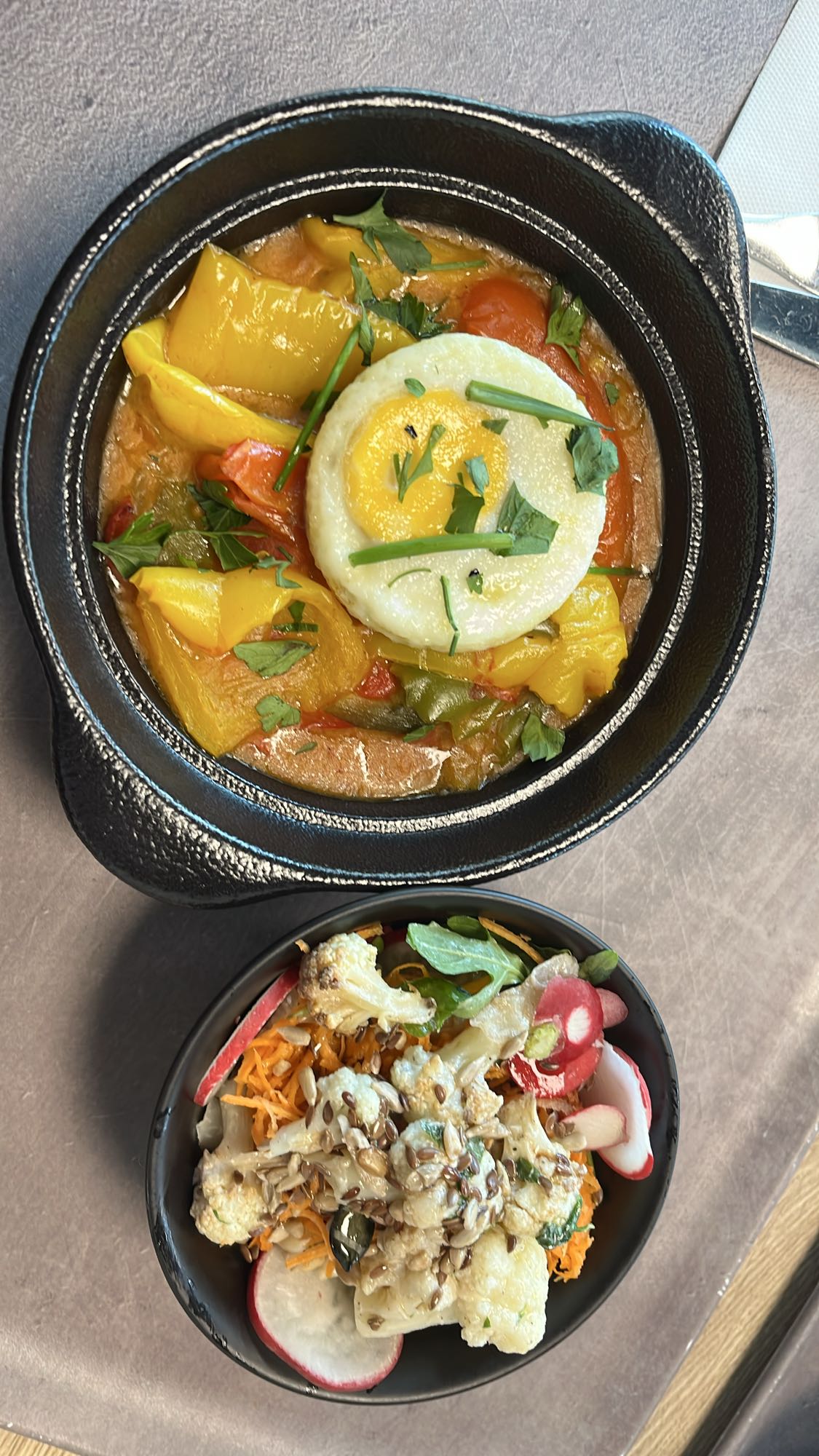 Ragoût légumes et salade