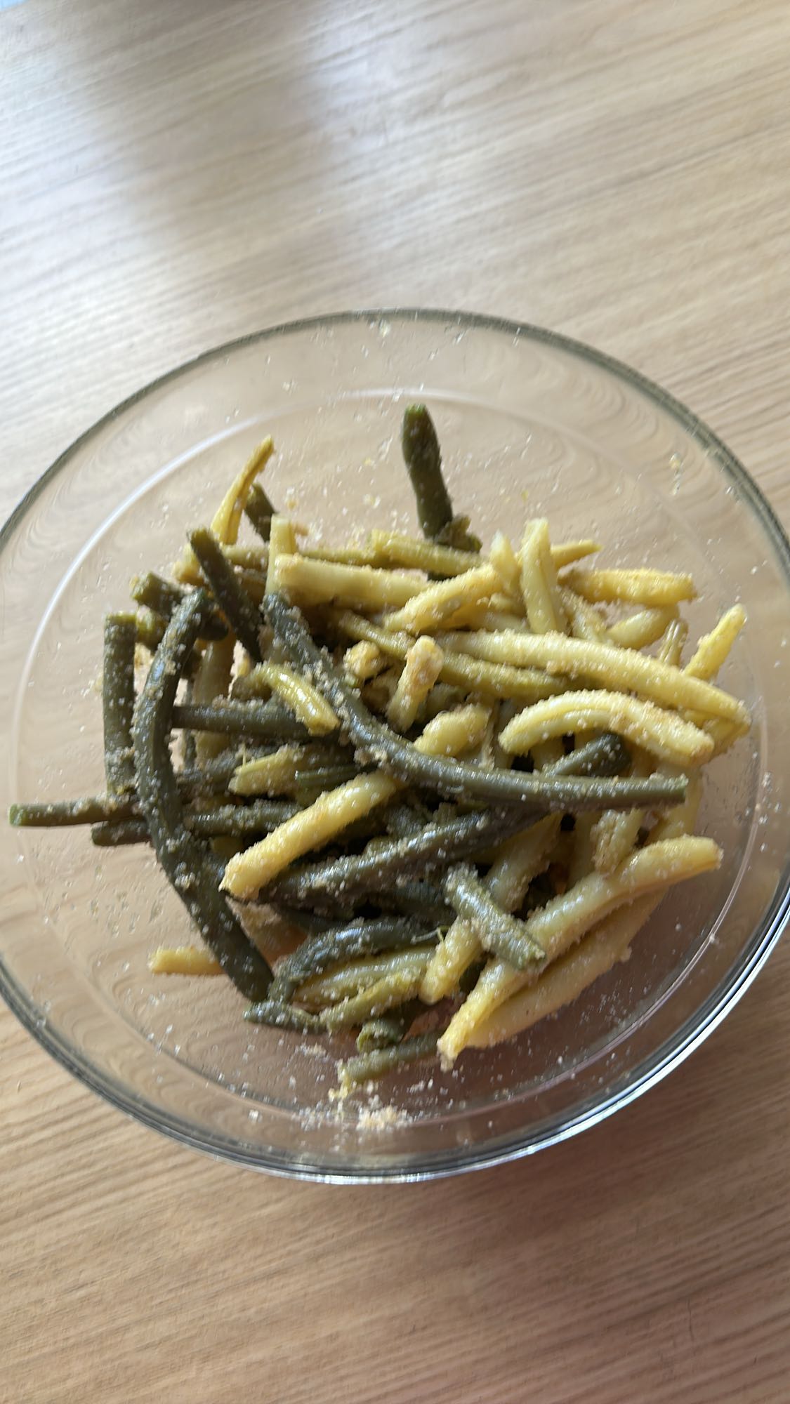 Fasolka szparagowa z masłem i bułką tartą