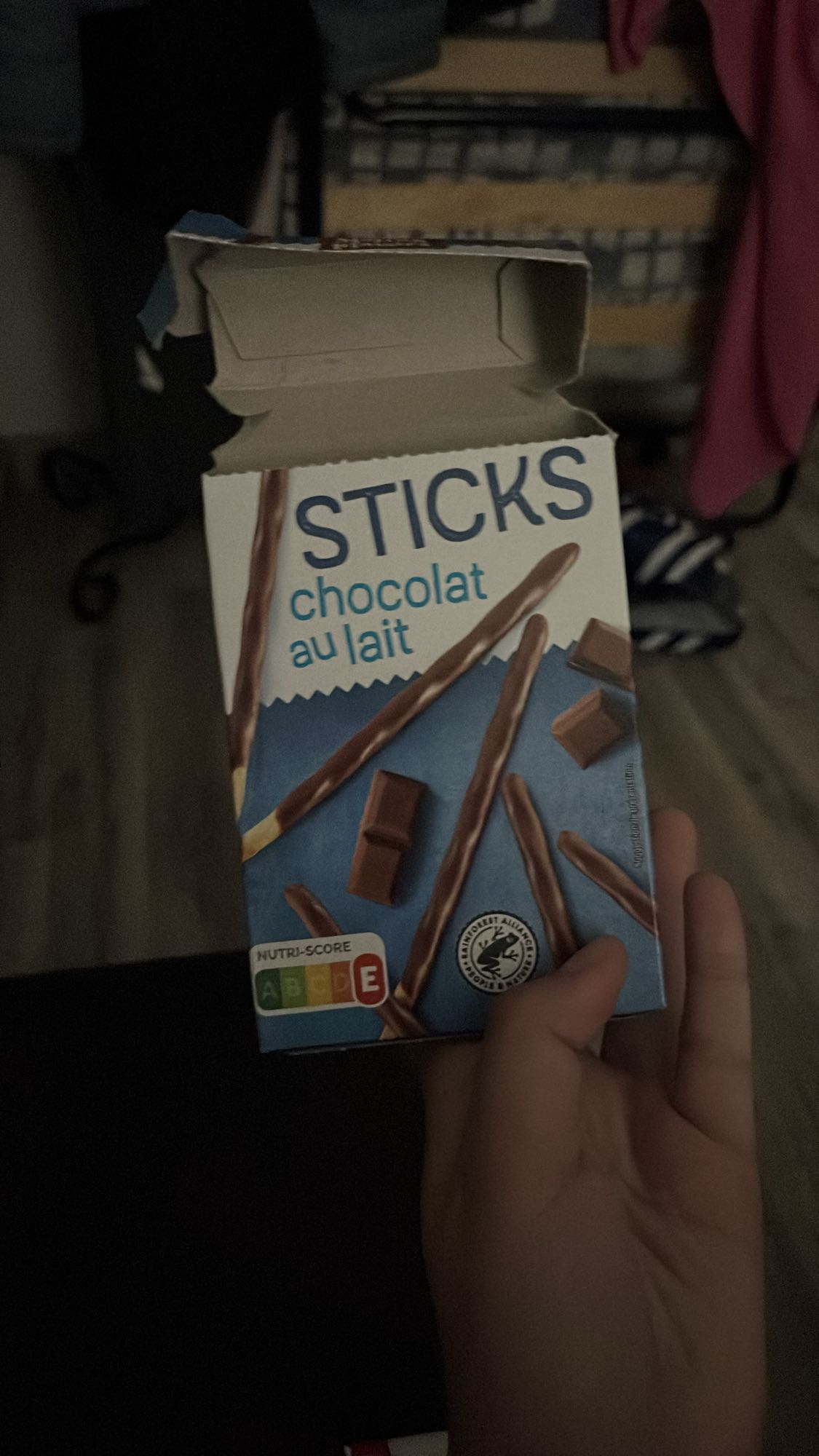 Bâtonnets chocolat au lait