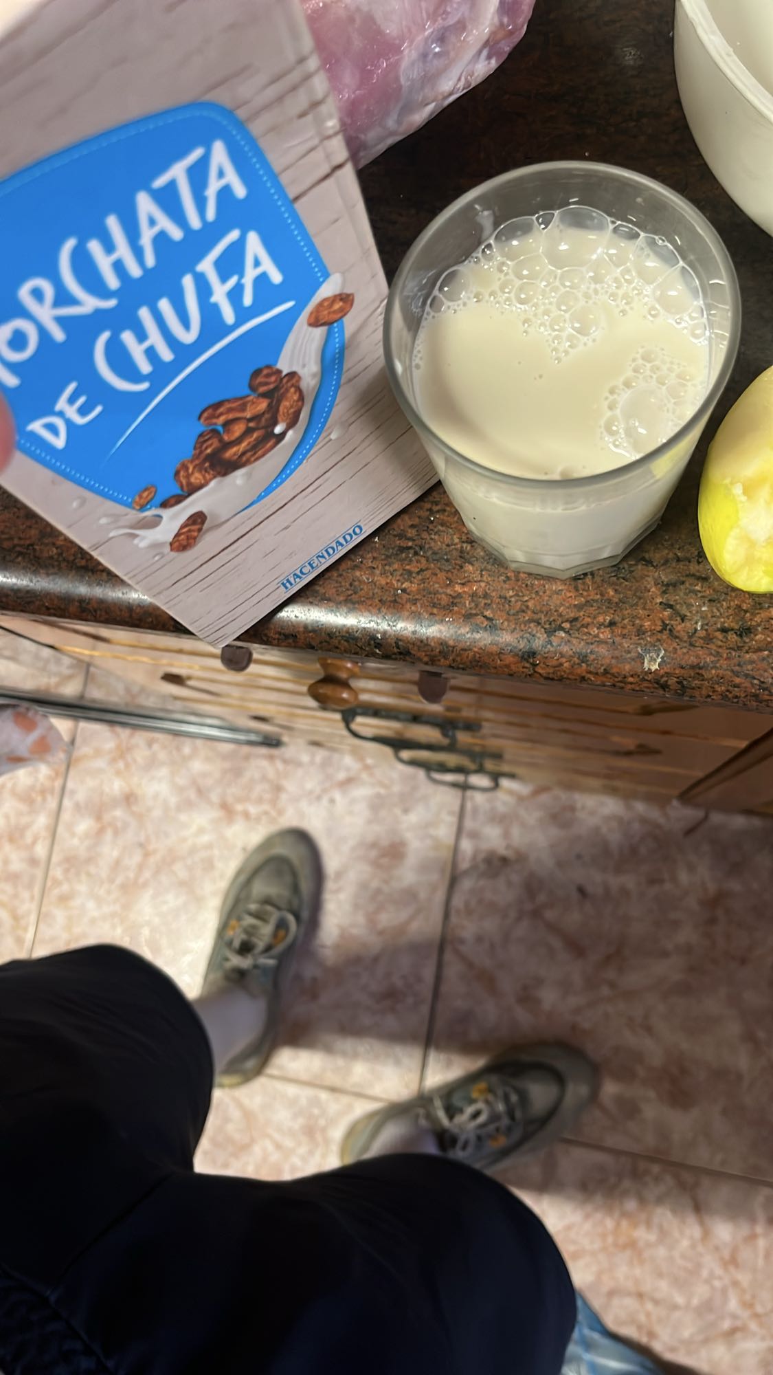 vaso de horchata de chufa