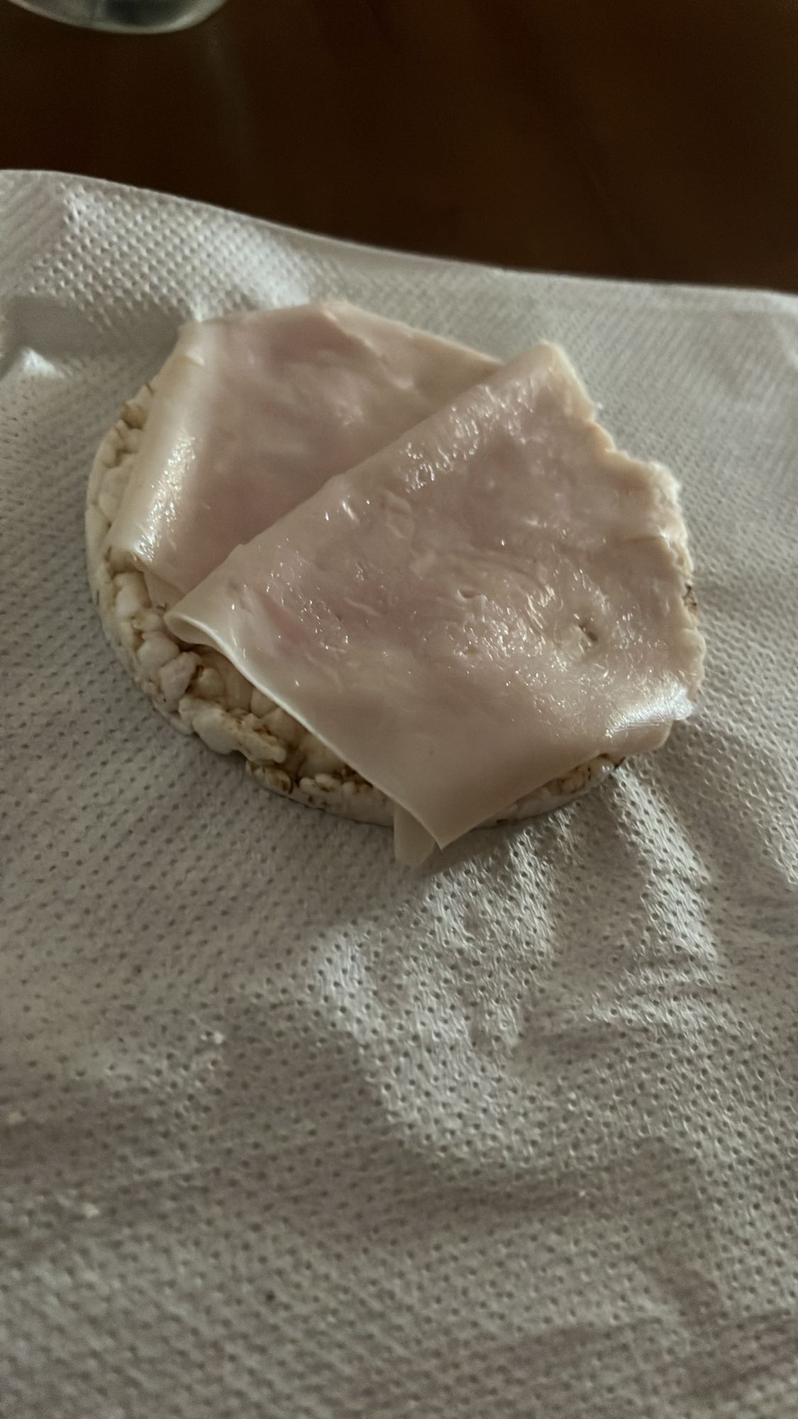 Torta de arroz con jamón