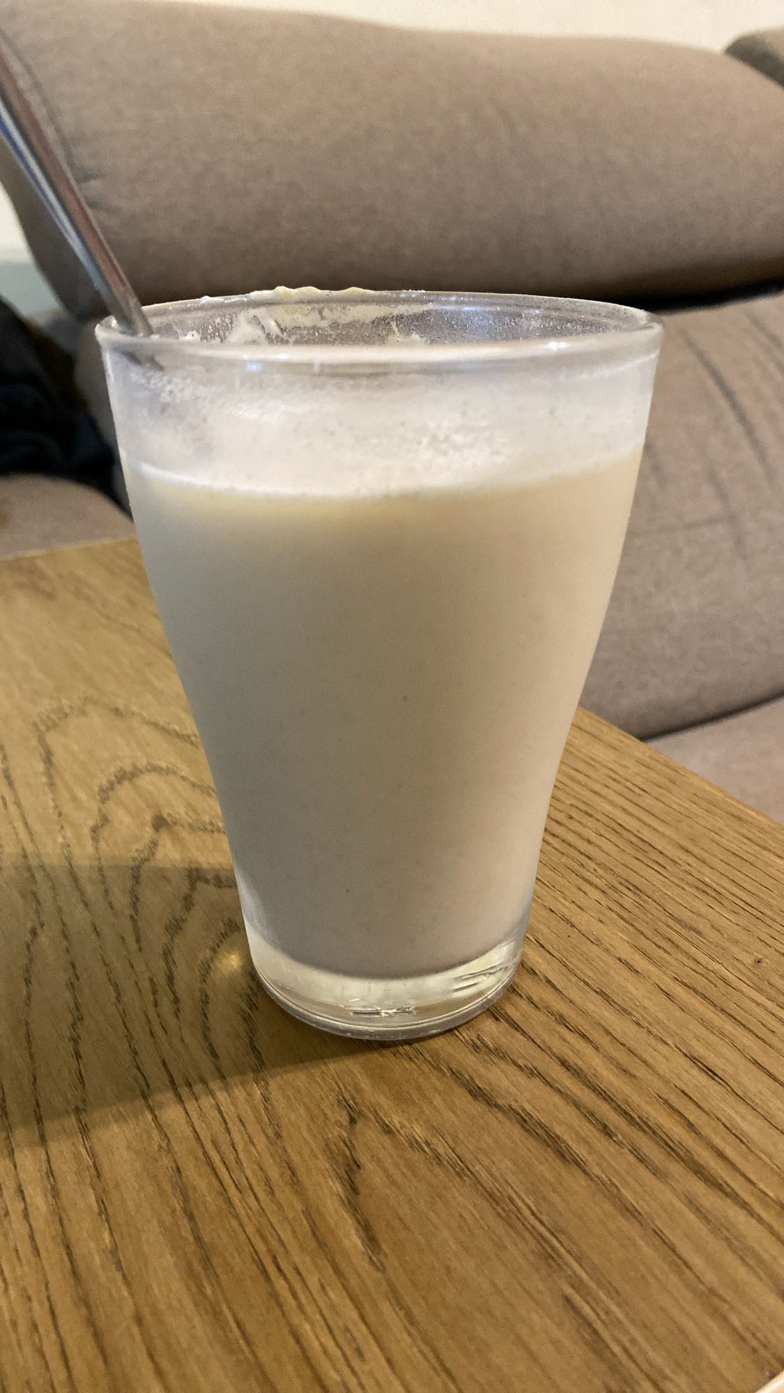 batido de plátano y agua