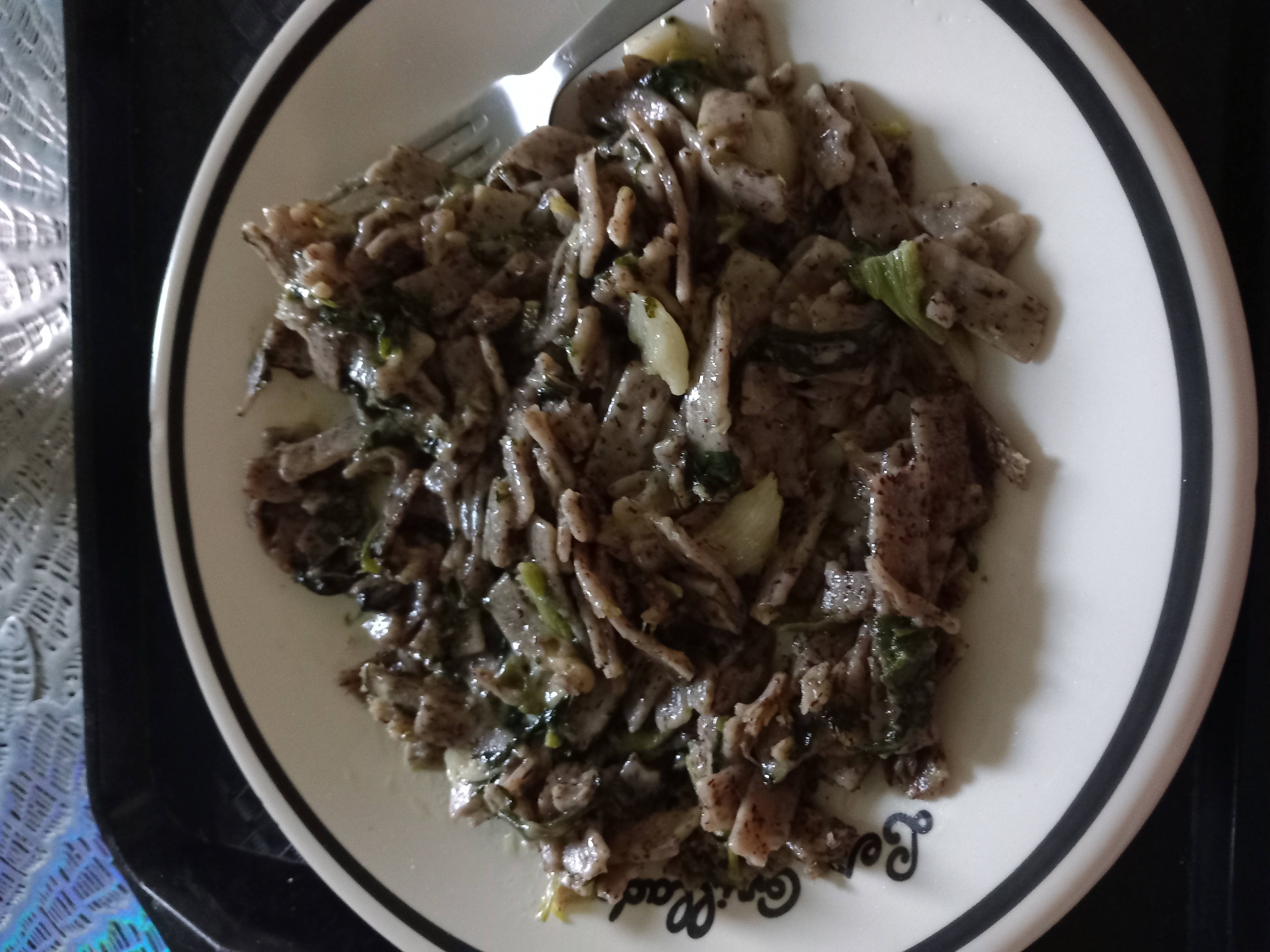 Pâtes aux légumes sautés