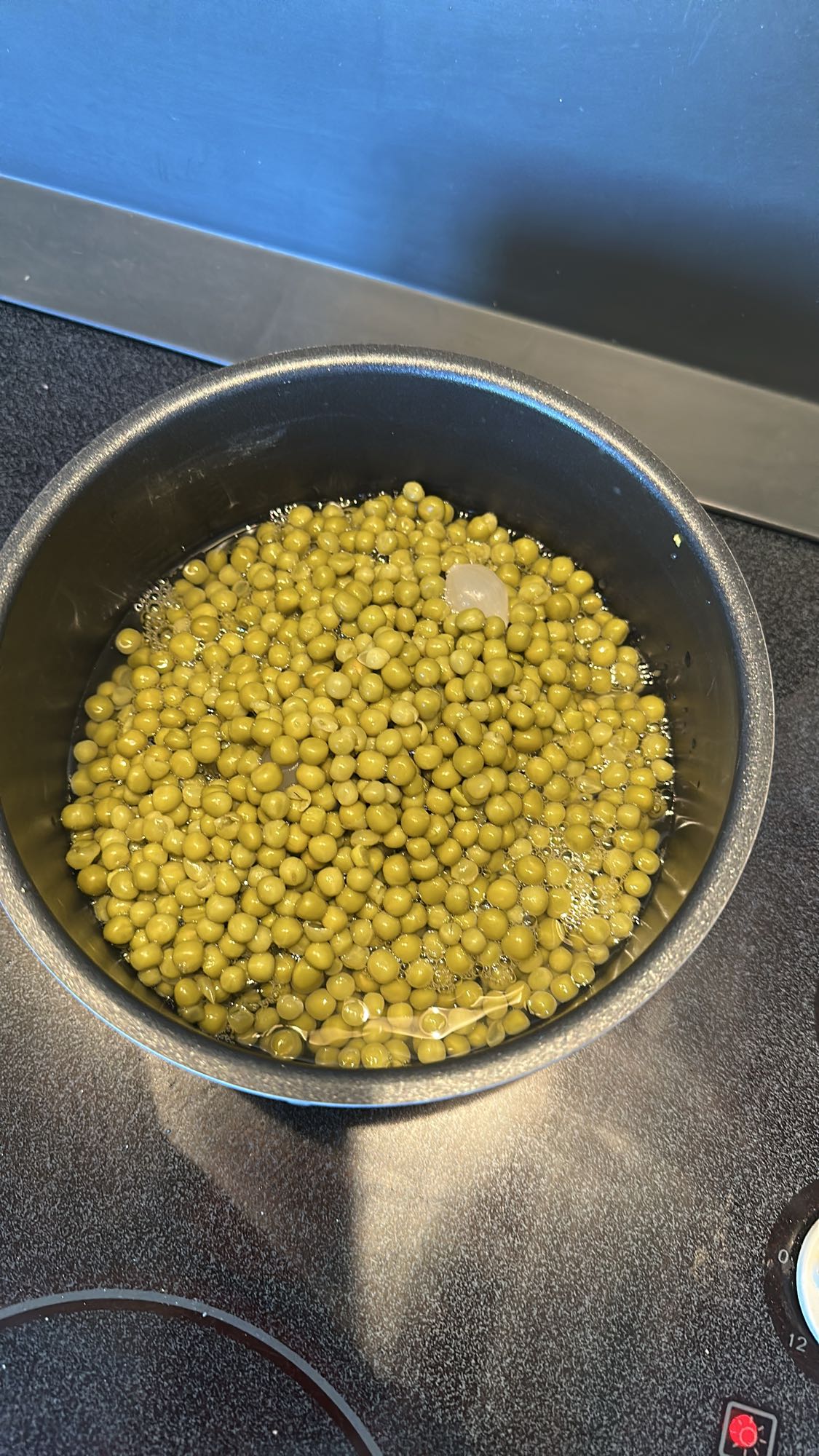 Petits pois bouillis