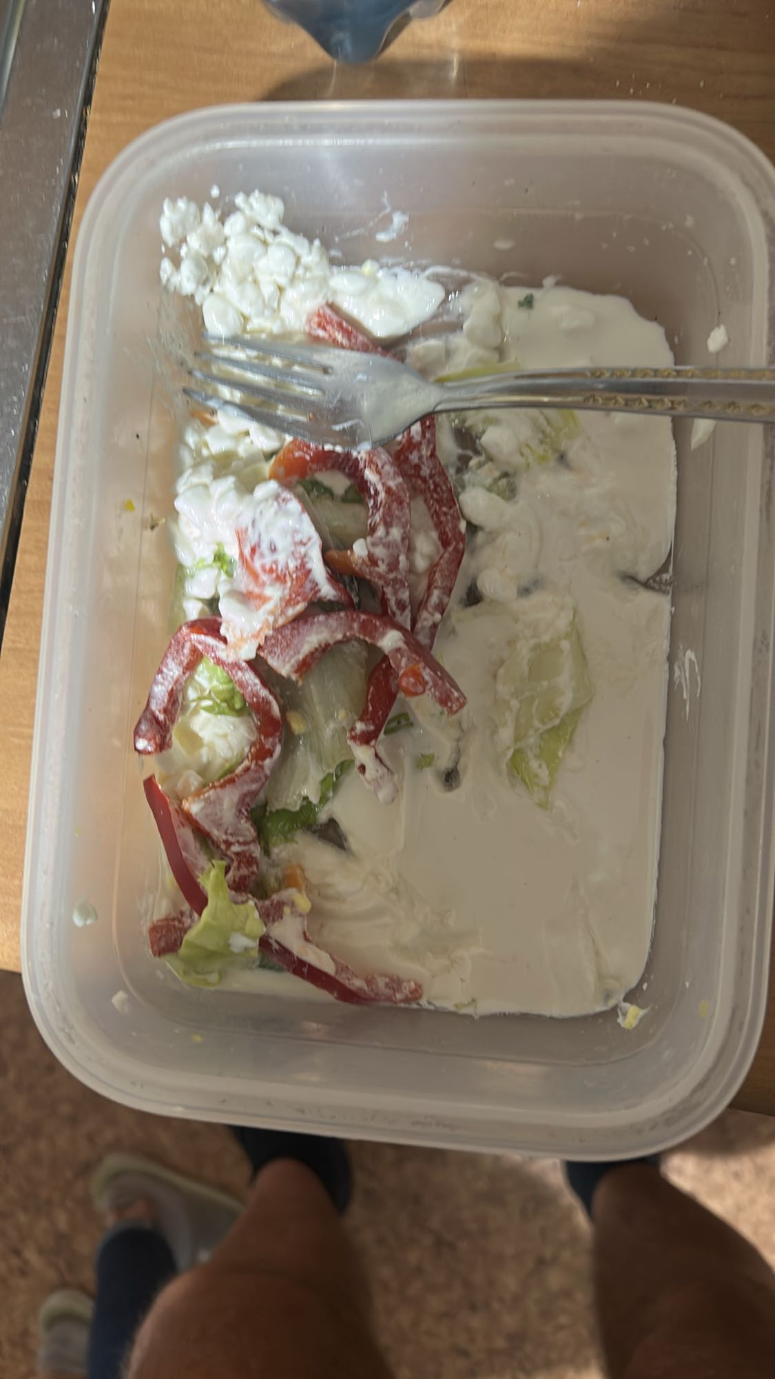 Sałatka z twarogiem i papryką