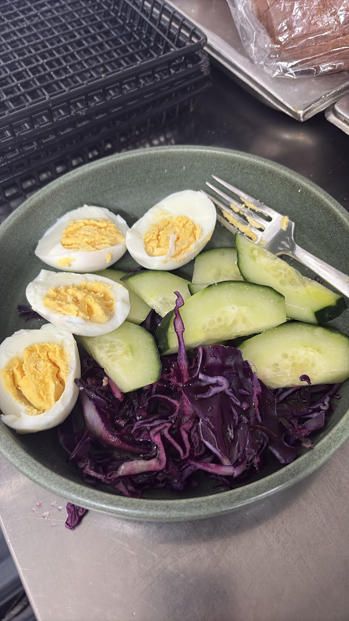 Ensalada con huevo duro