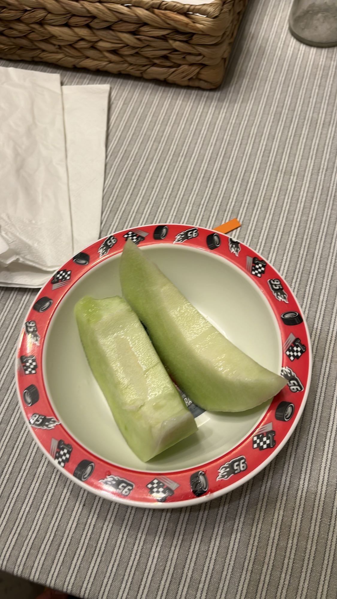 Honeydew melon slices