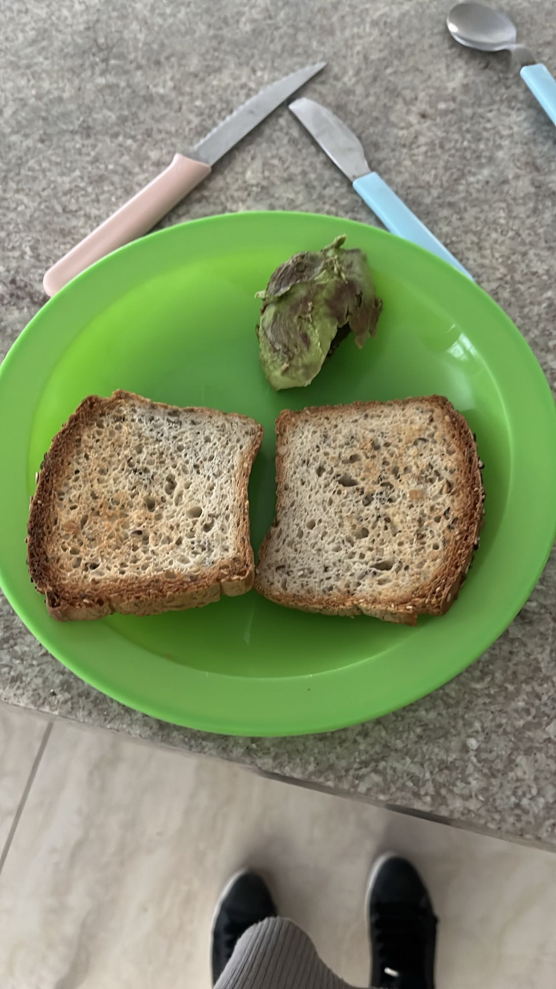 Tostadas con aguacate